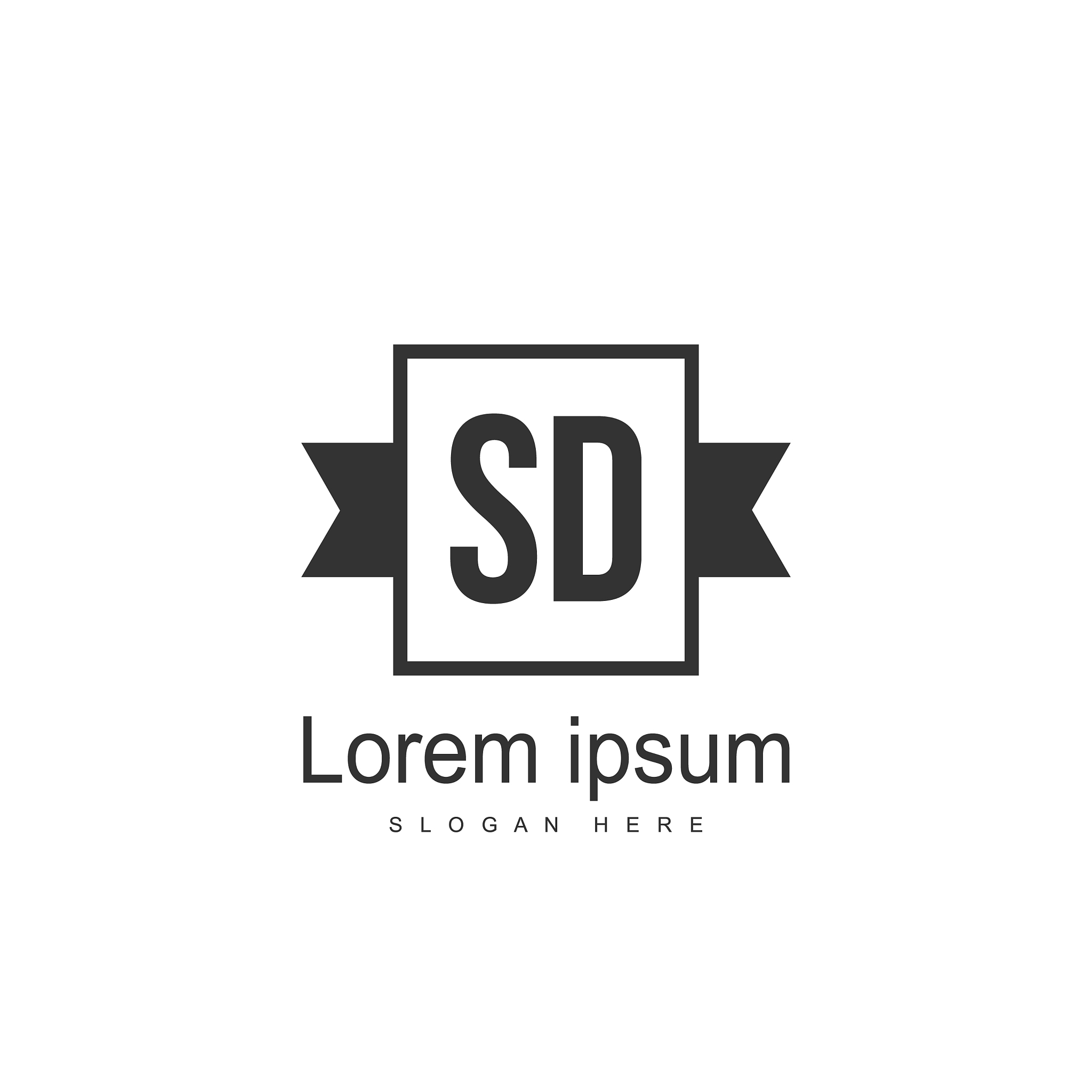 sd letter logo design initial letter sd logo