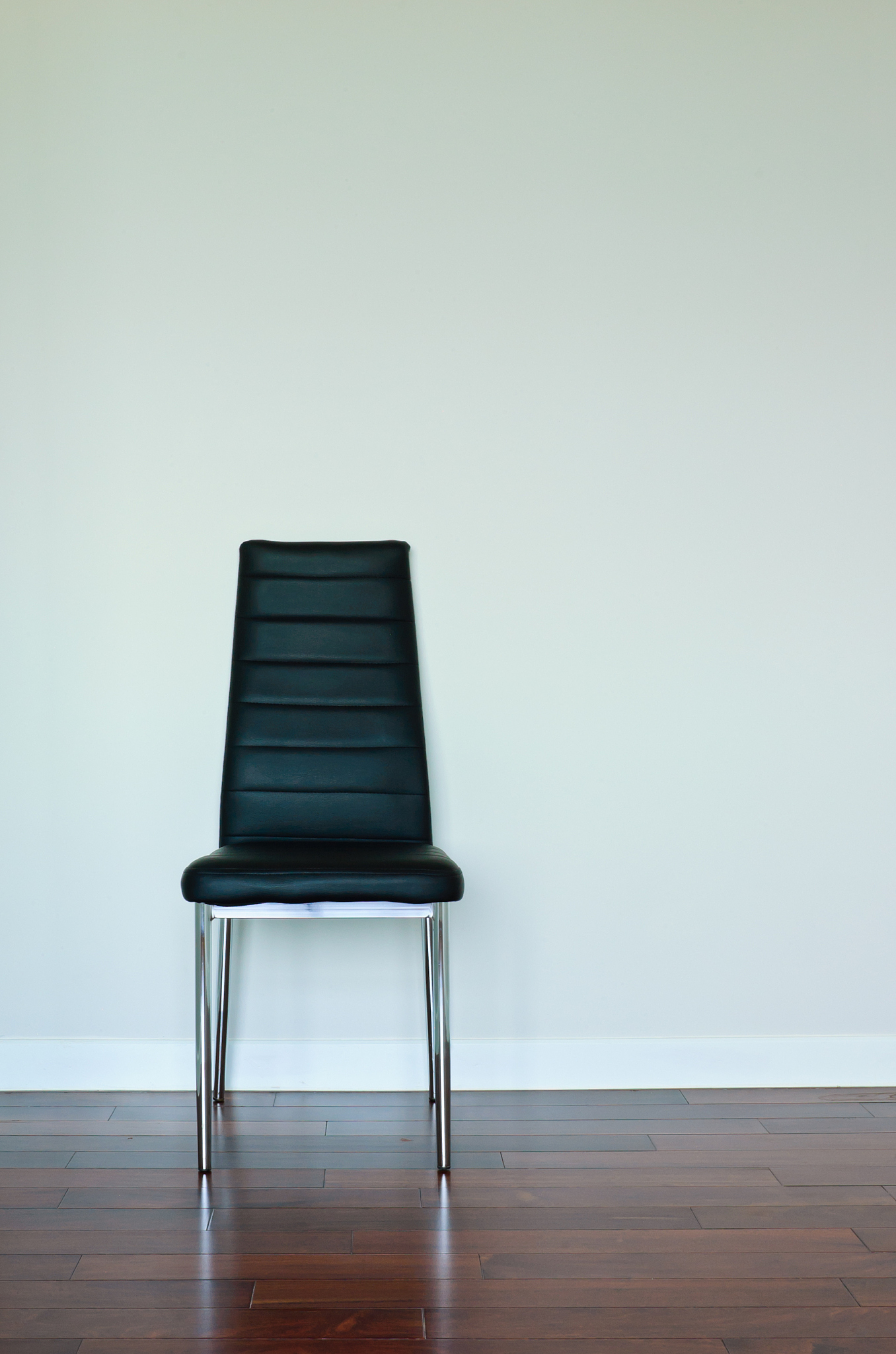 black leather chair
