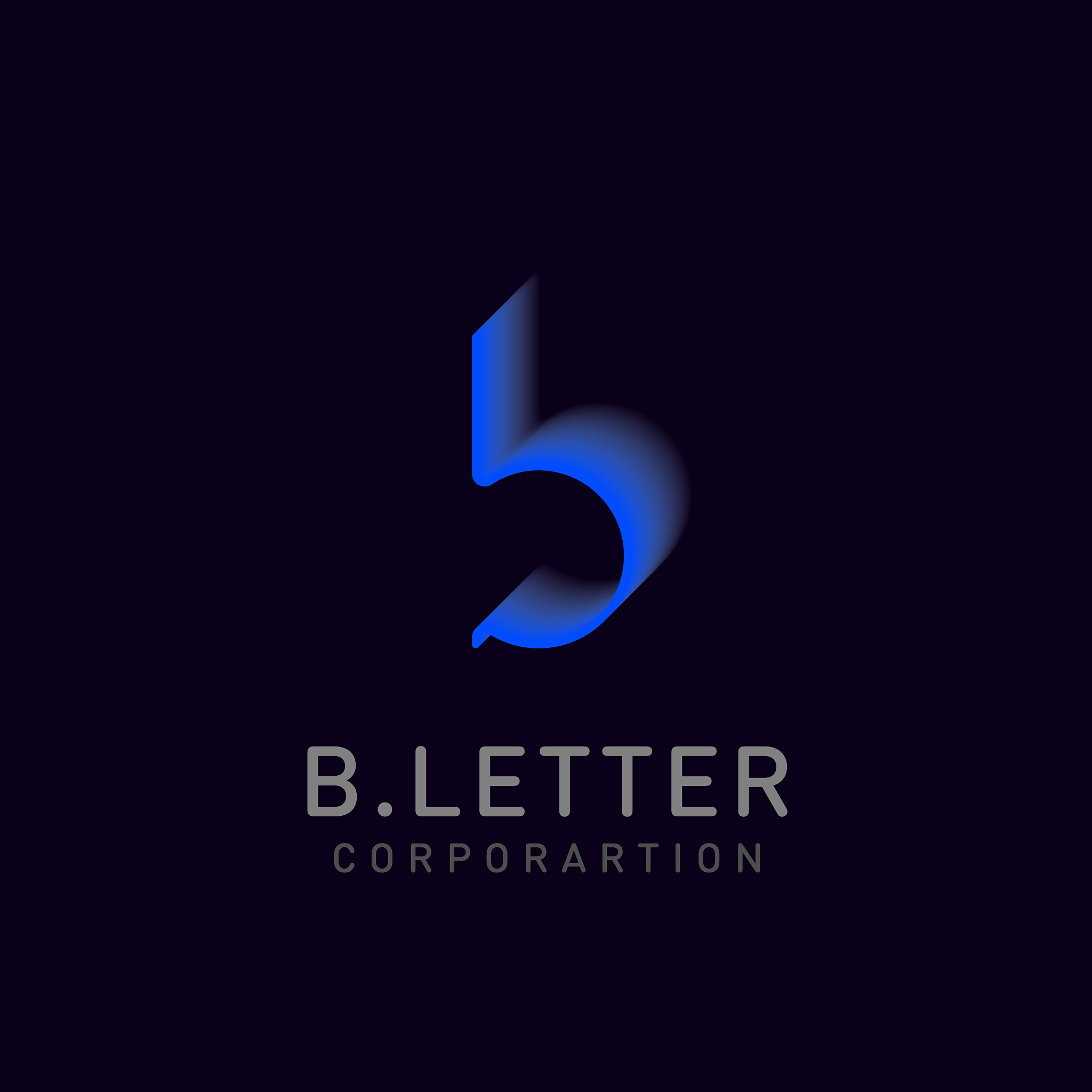 letter b logo design template