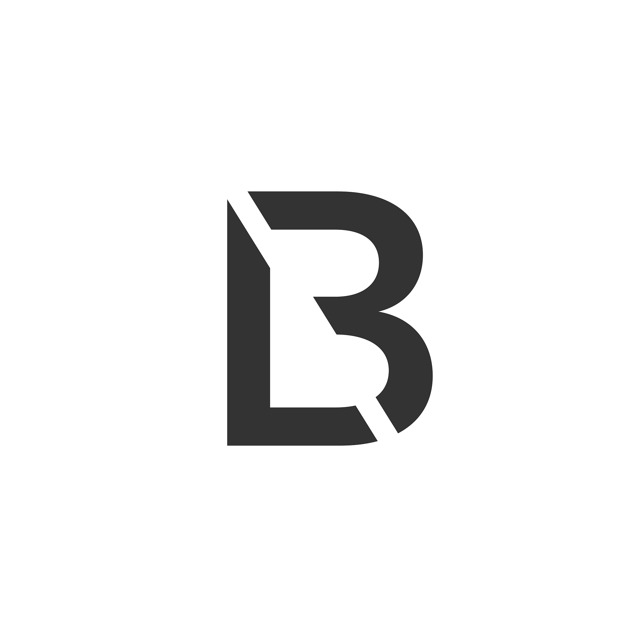 letter b logo monogram typeface type character
