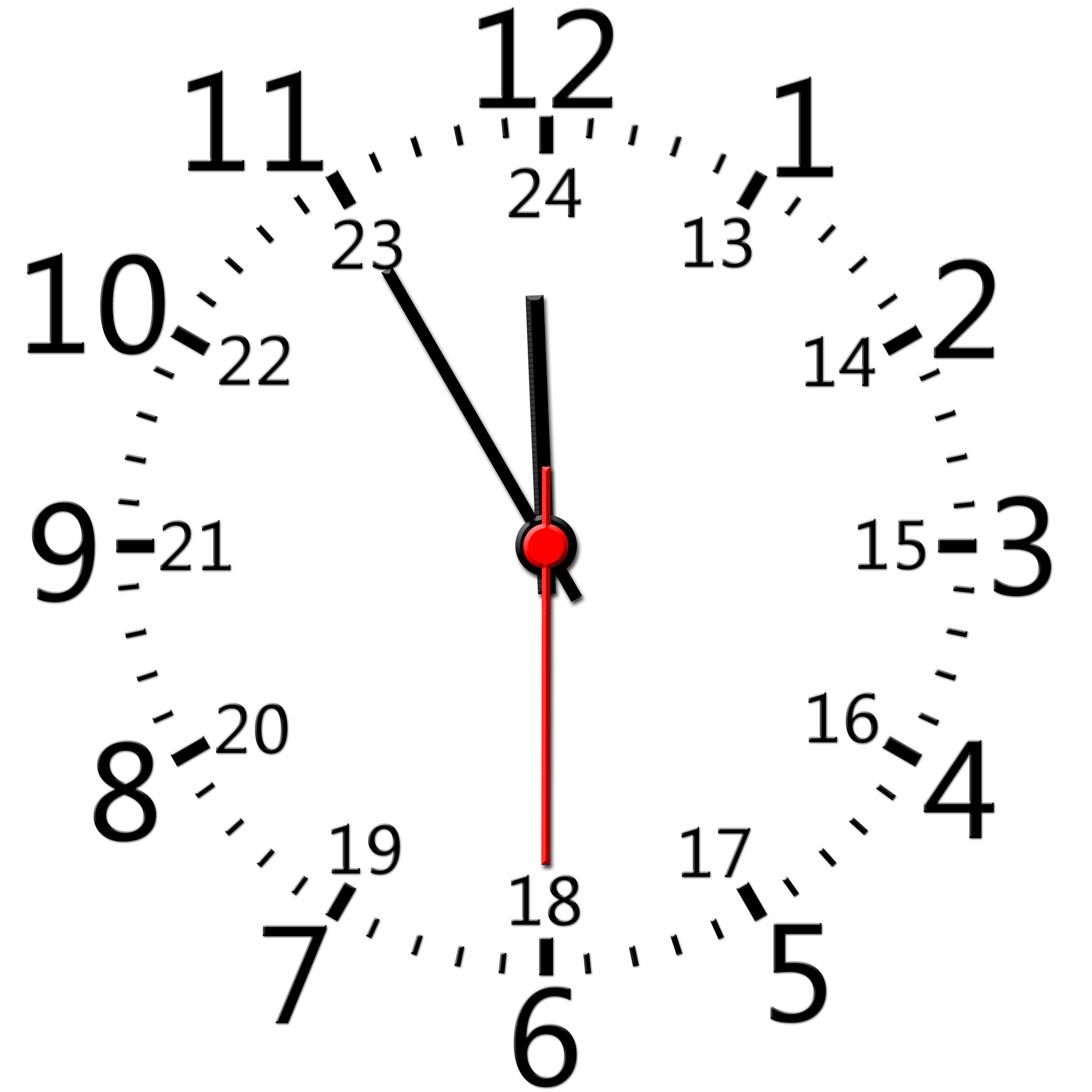 钟表慢3分钟，实际时间与标准时间计算