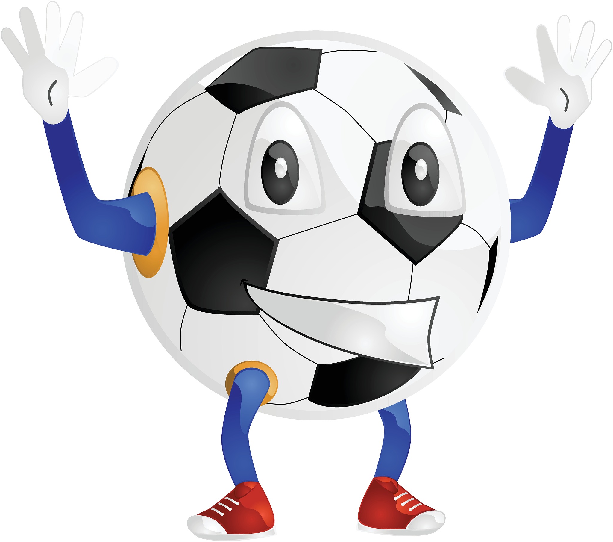 happy soccer ball