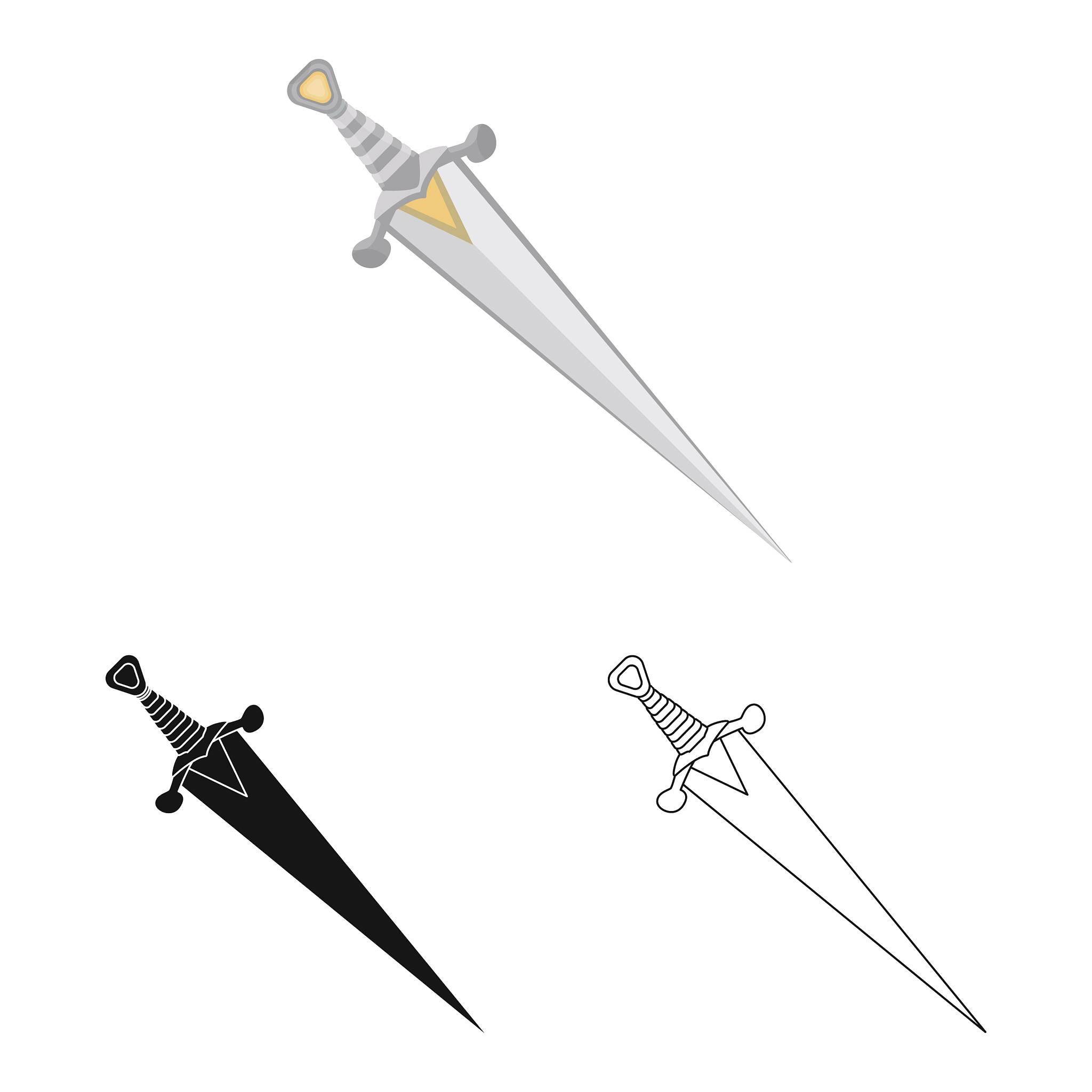 game and armor symbol set