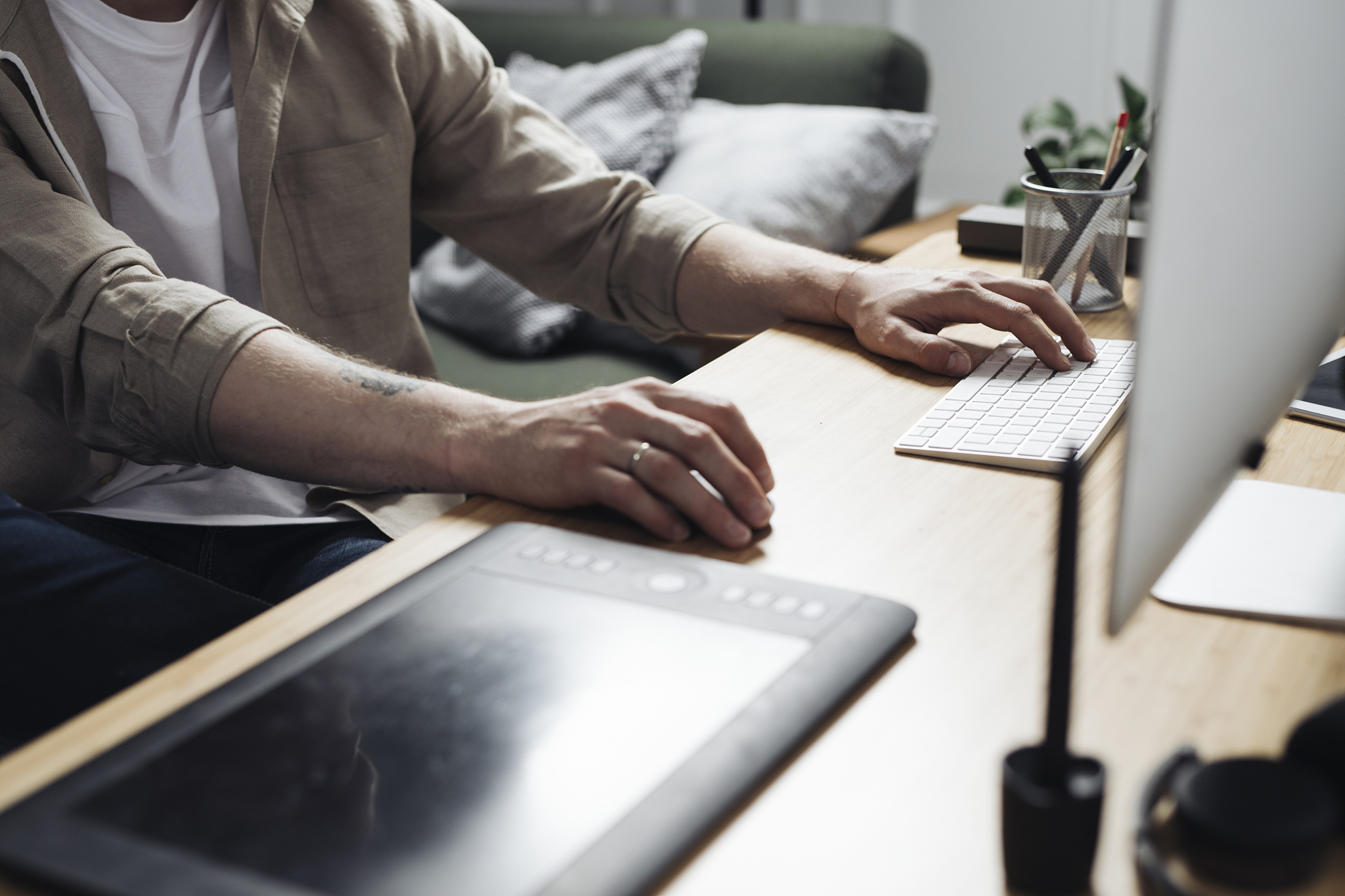 freelancer using a computer