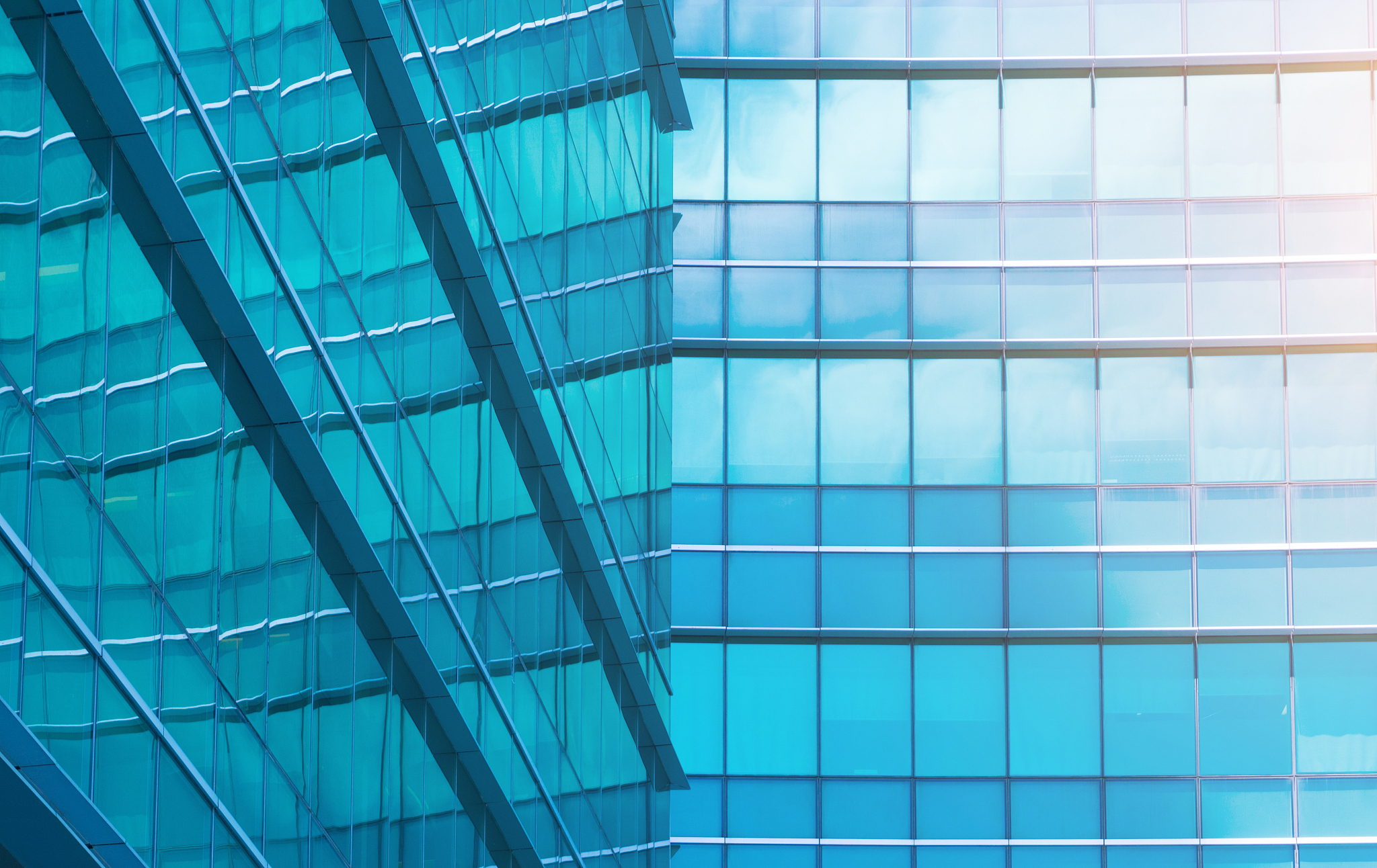modern business office buildings low angle view for financial or