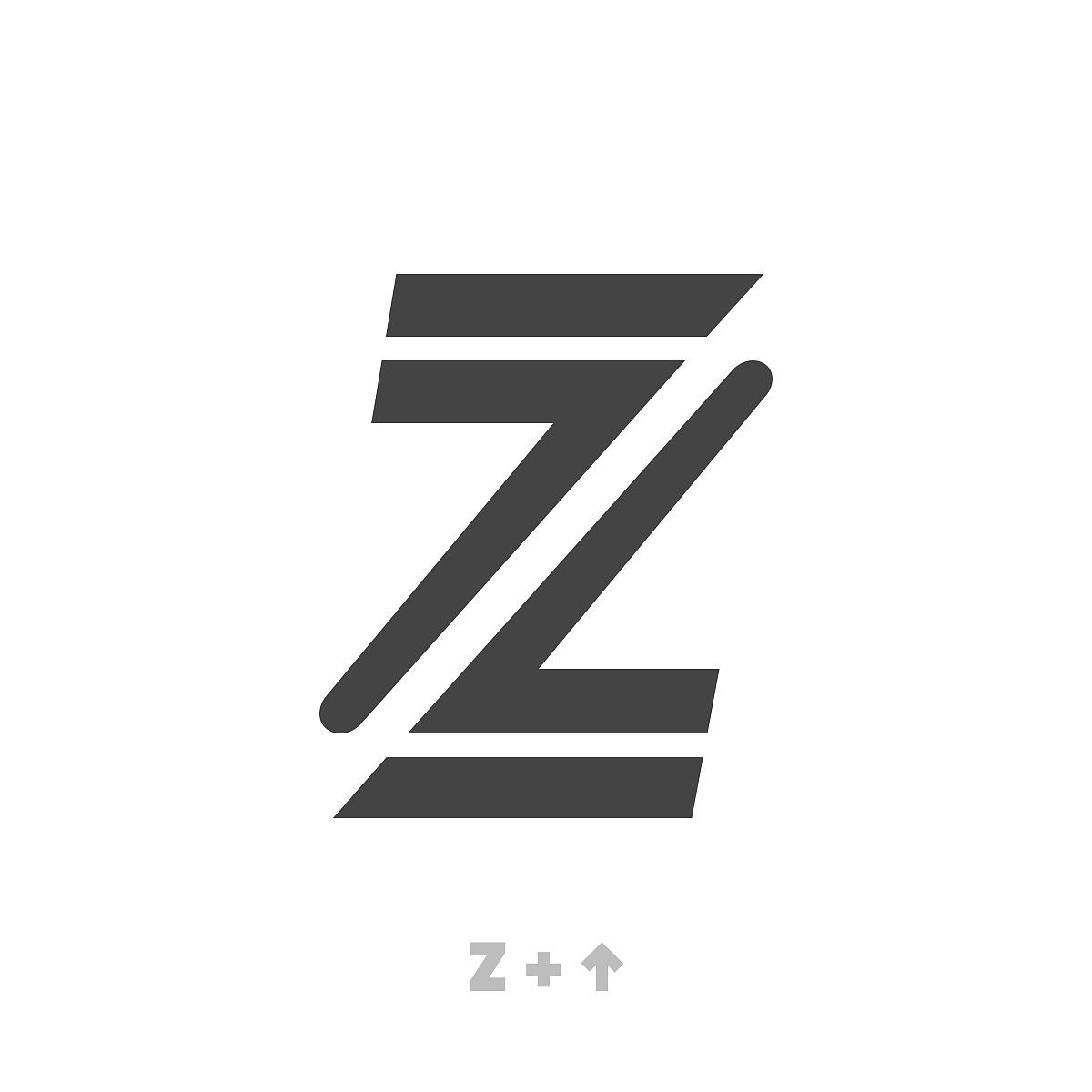 字母z箭头标志模板矢量eps.独特的标志.