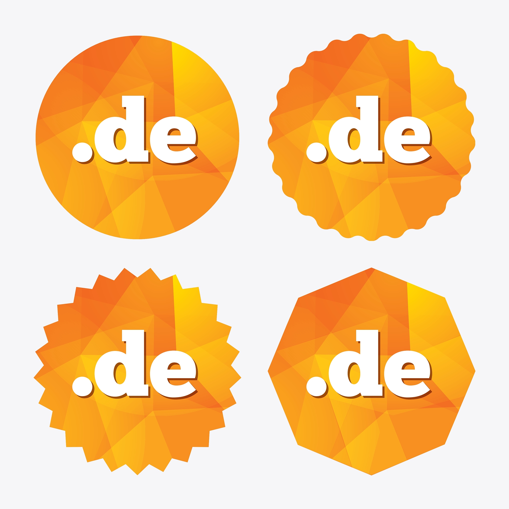 domain de sign icon top-level internet domain