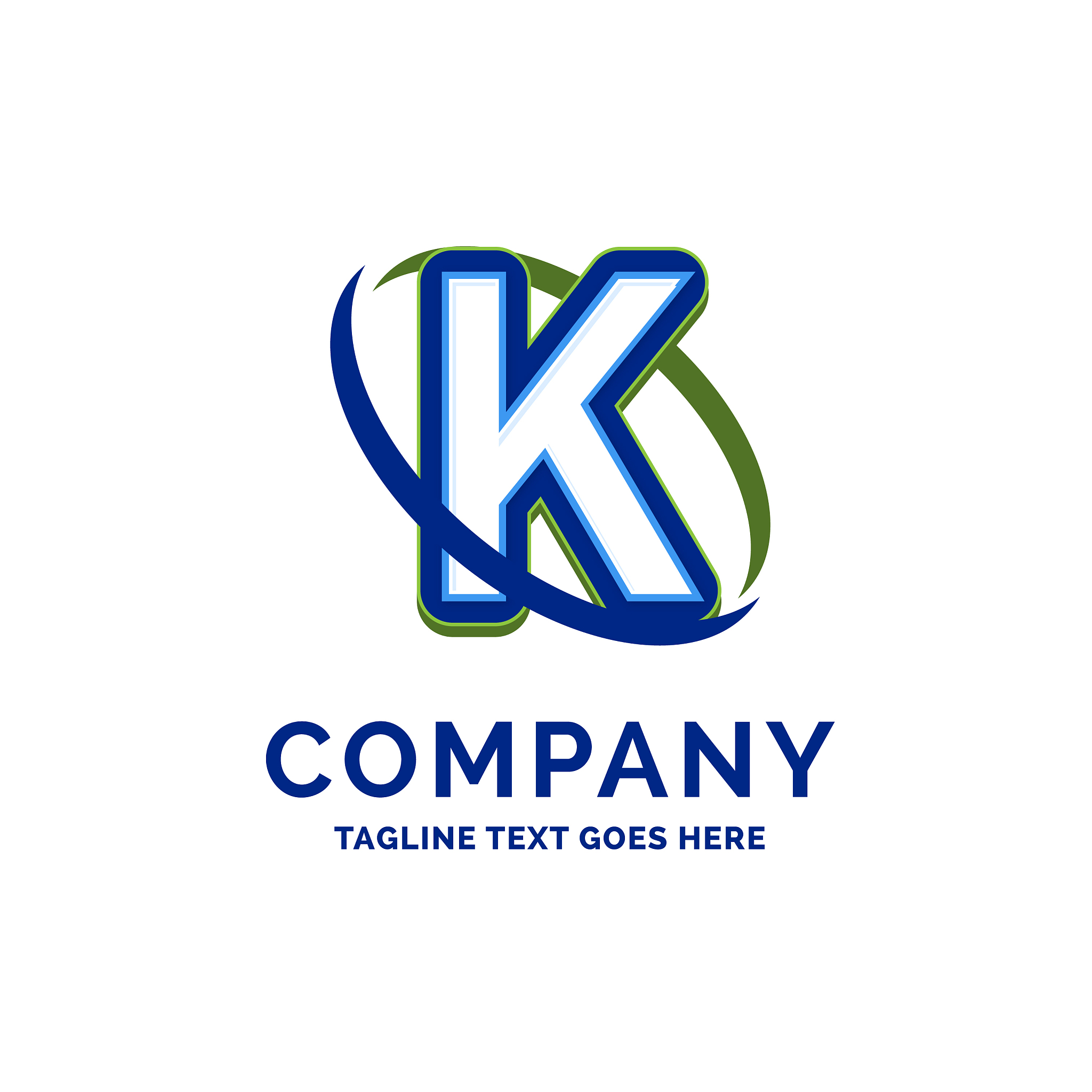 k company name design logo template brand name