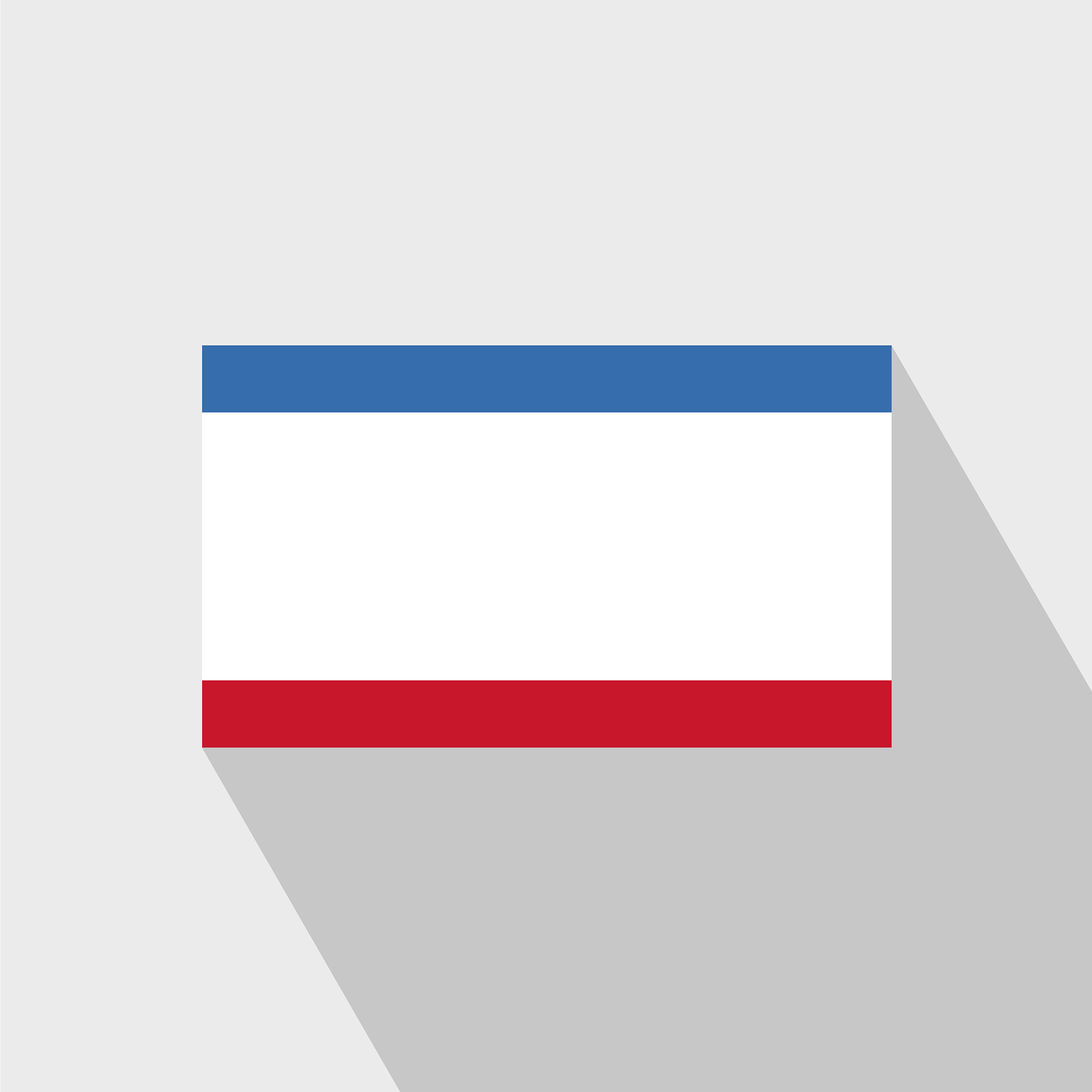 crimea flag long shadow design