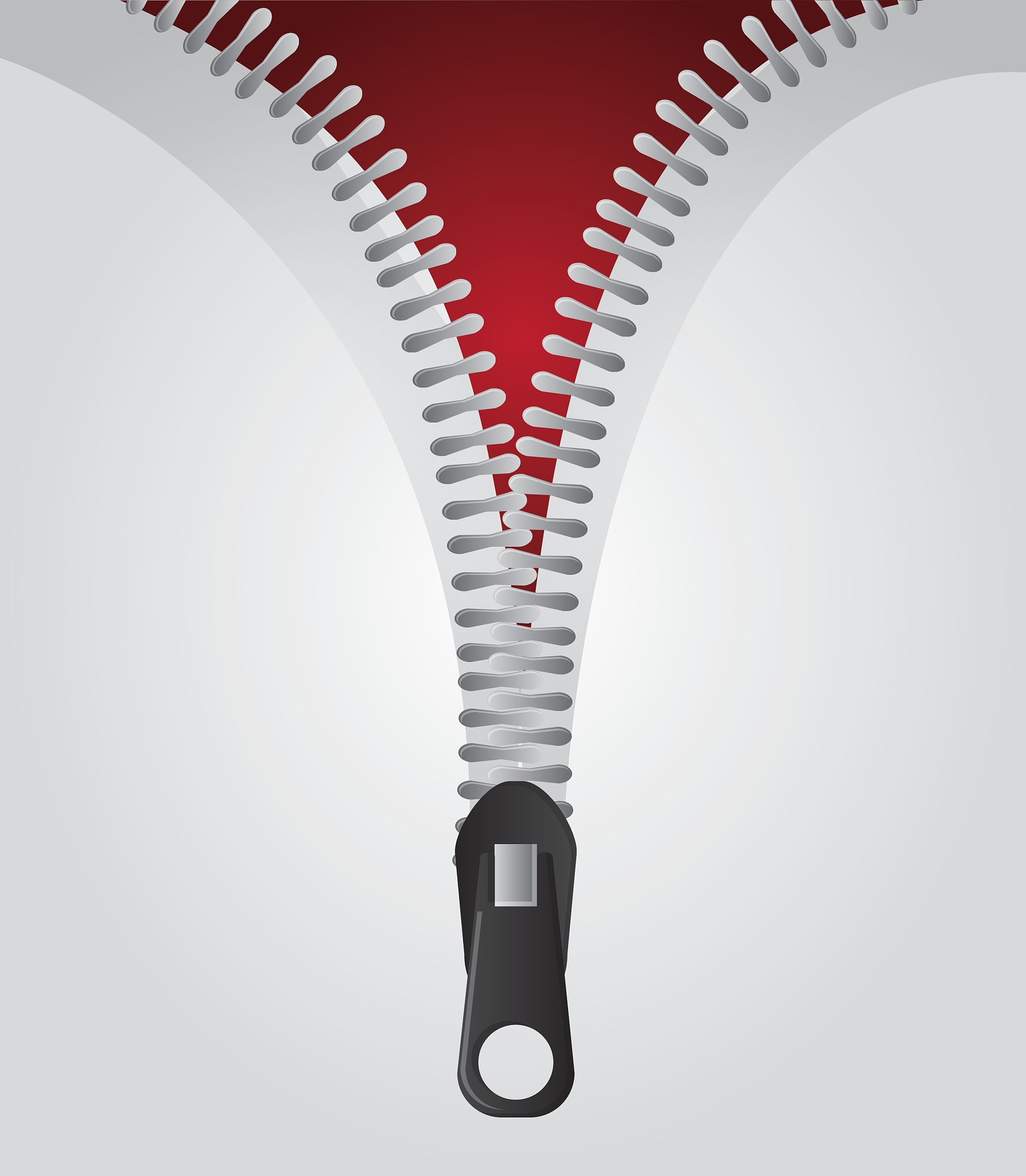 zip red zipper one cloth teeth icon