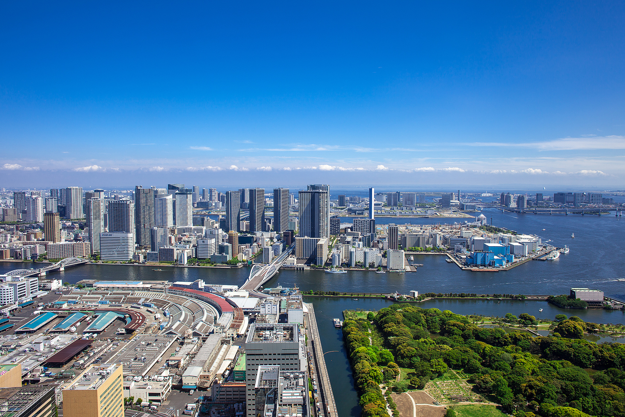 high-riseapartment and high-risebuilding and japanese garden