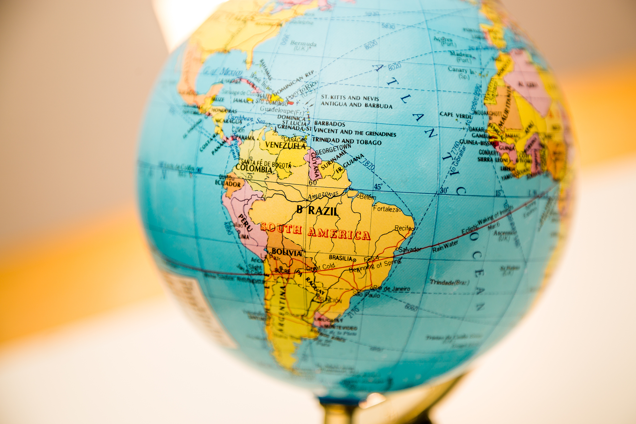 globe south america