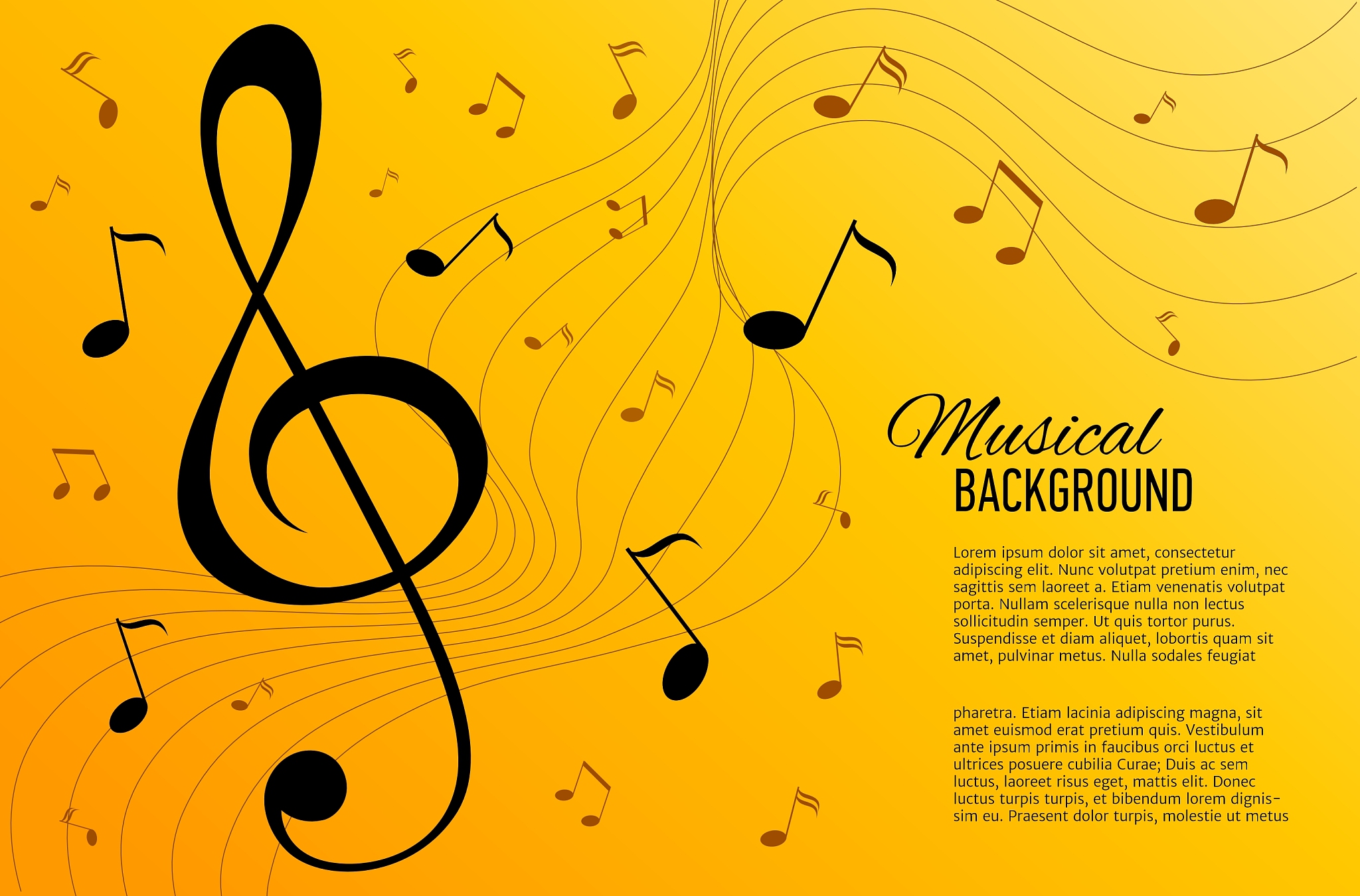 paper background with music notes