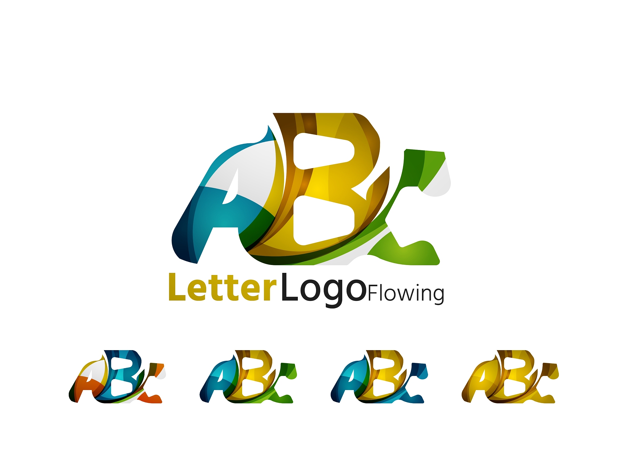 abc company logo set