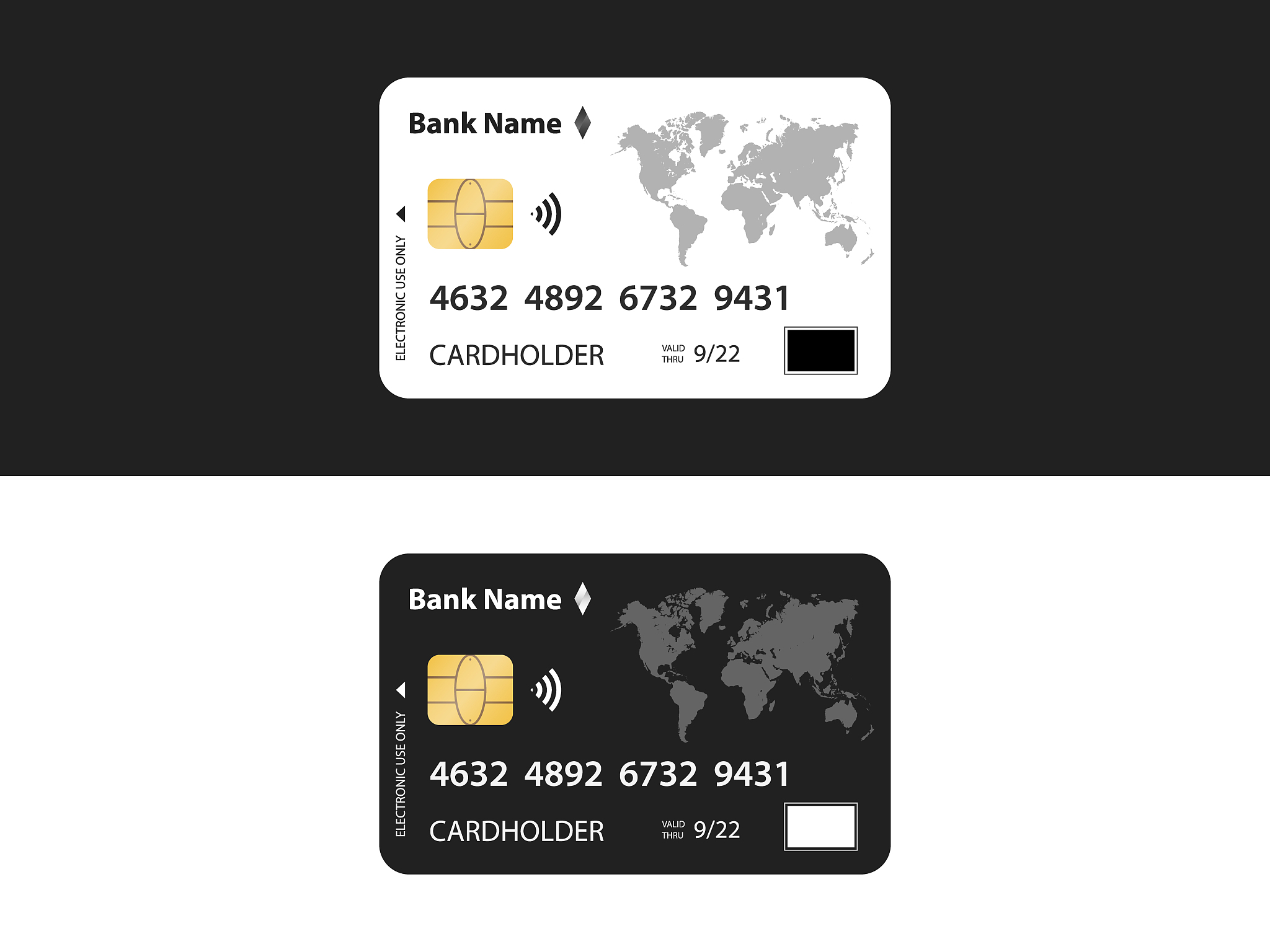 credit card vector icon