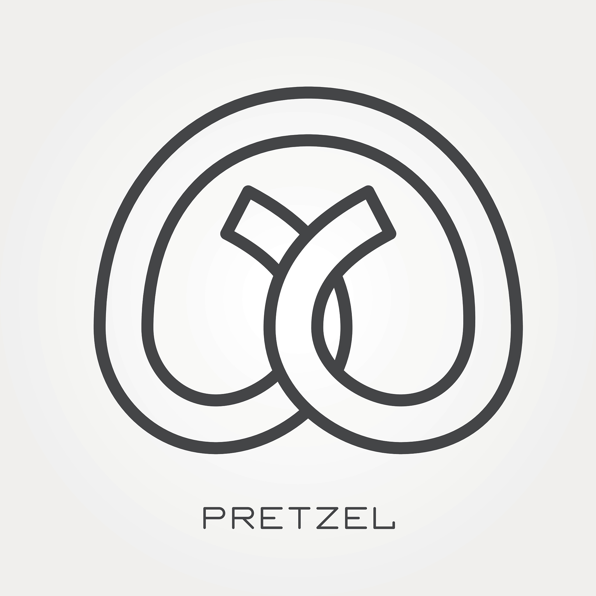 line icon pretzel