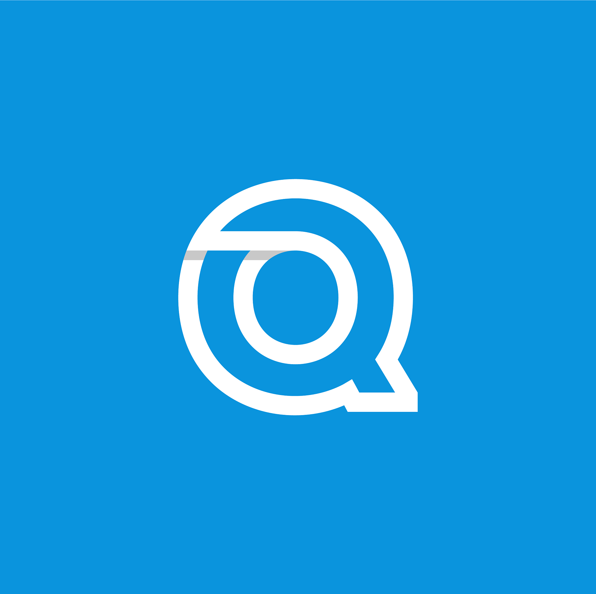 logo letter q white