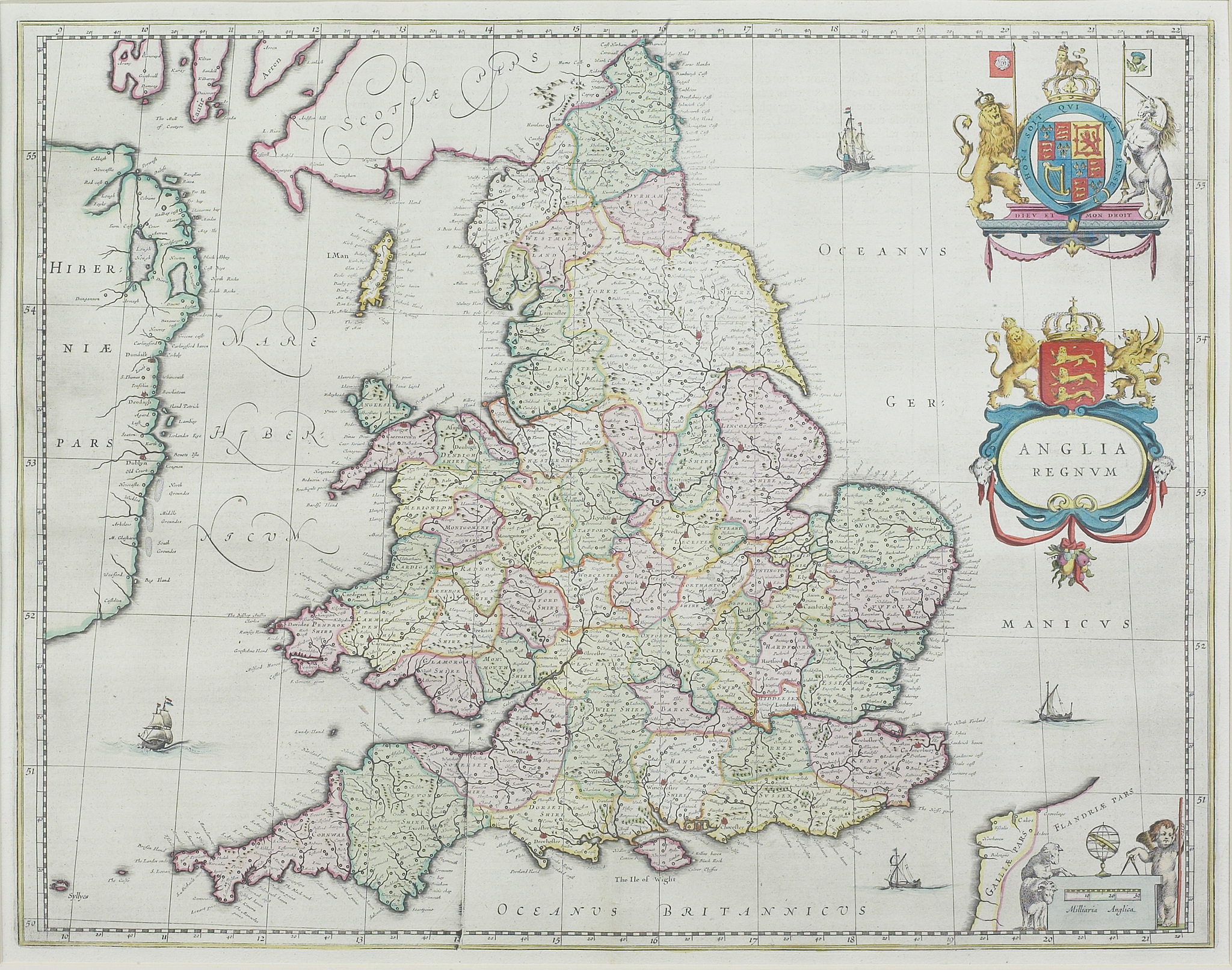 map of england