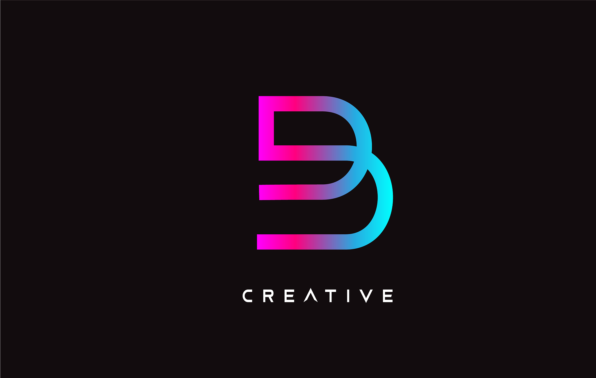 b letter design logo with creative modern trendy