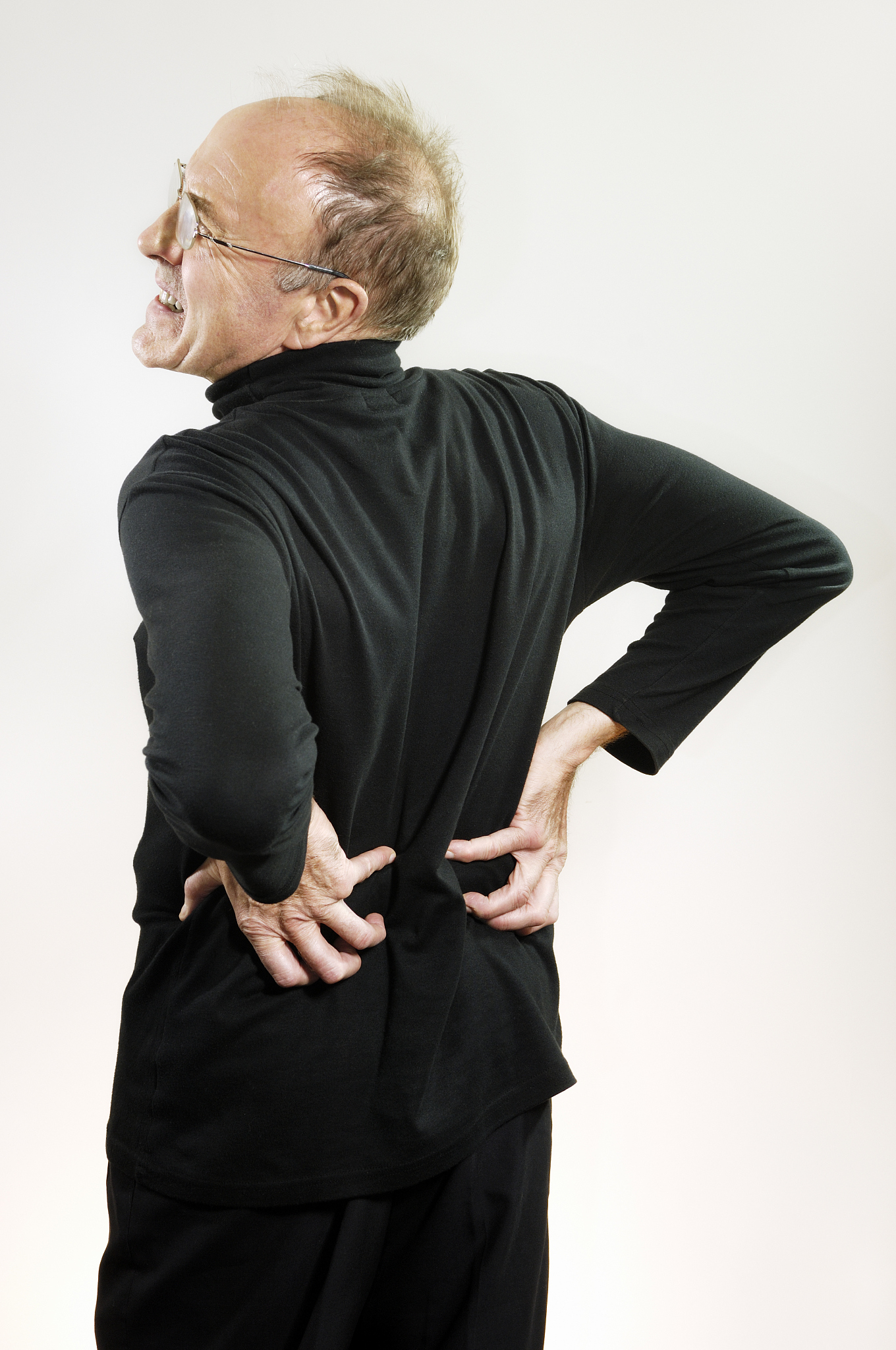 mature man with lower back pain