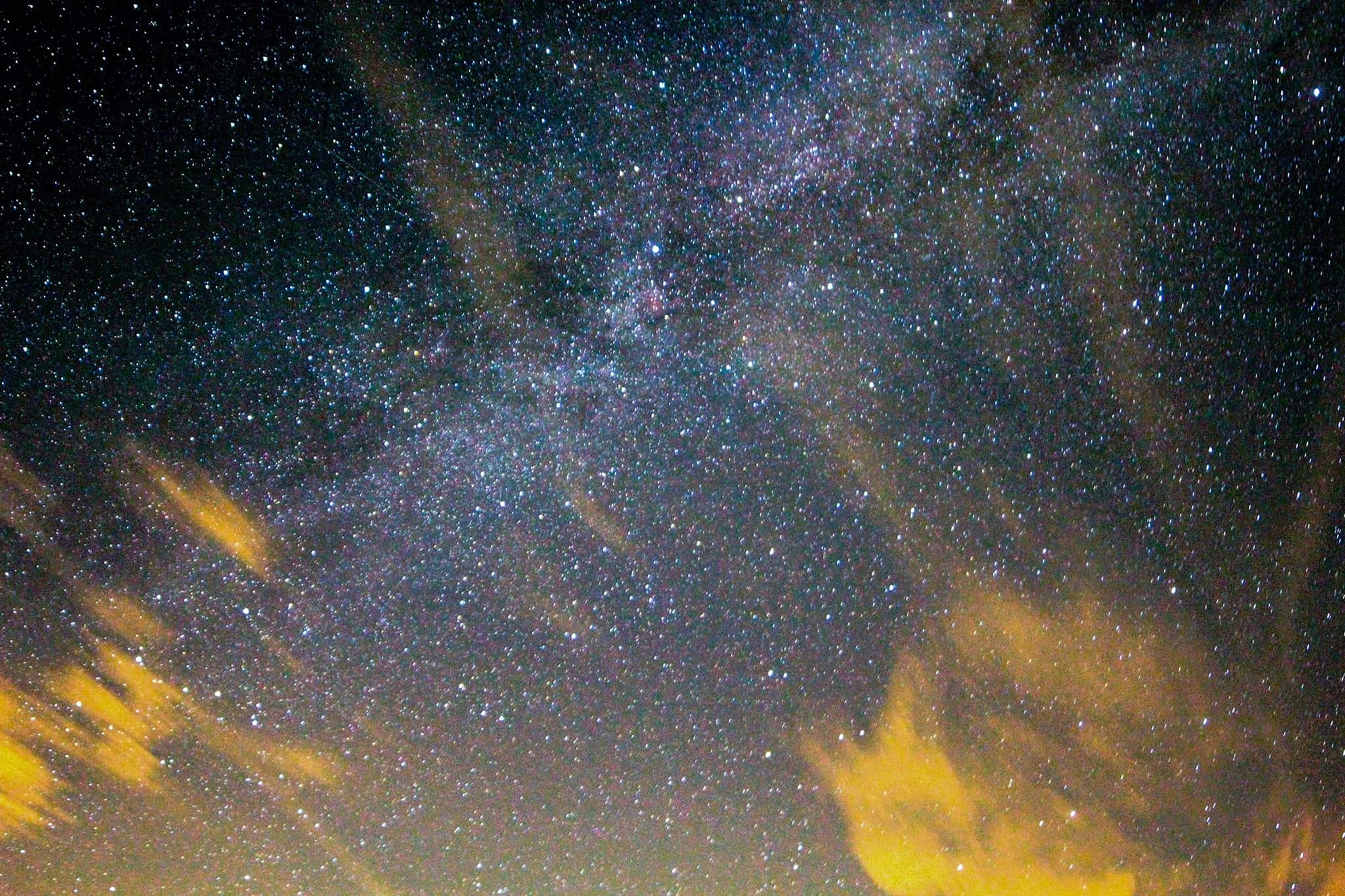 low angle view of stars in clear sky