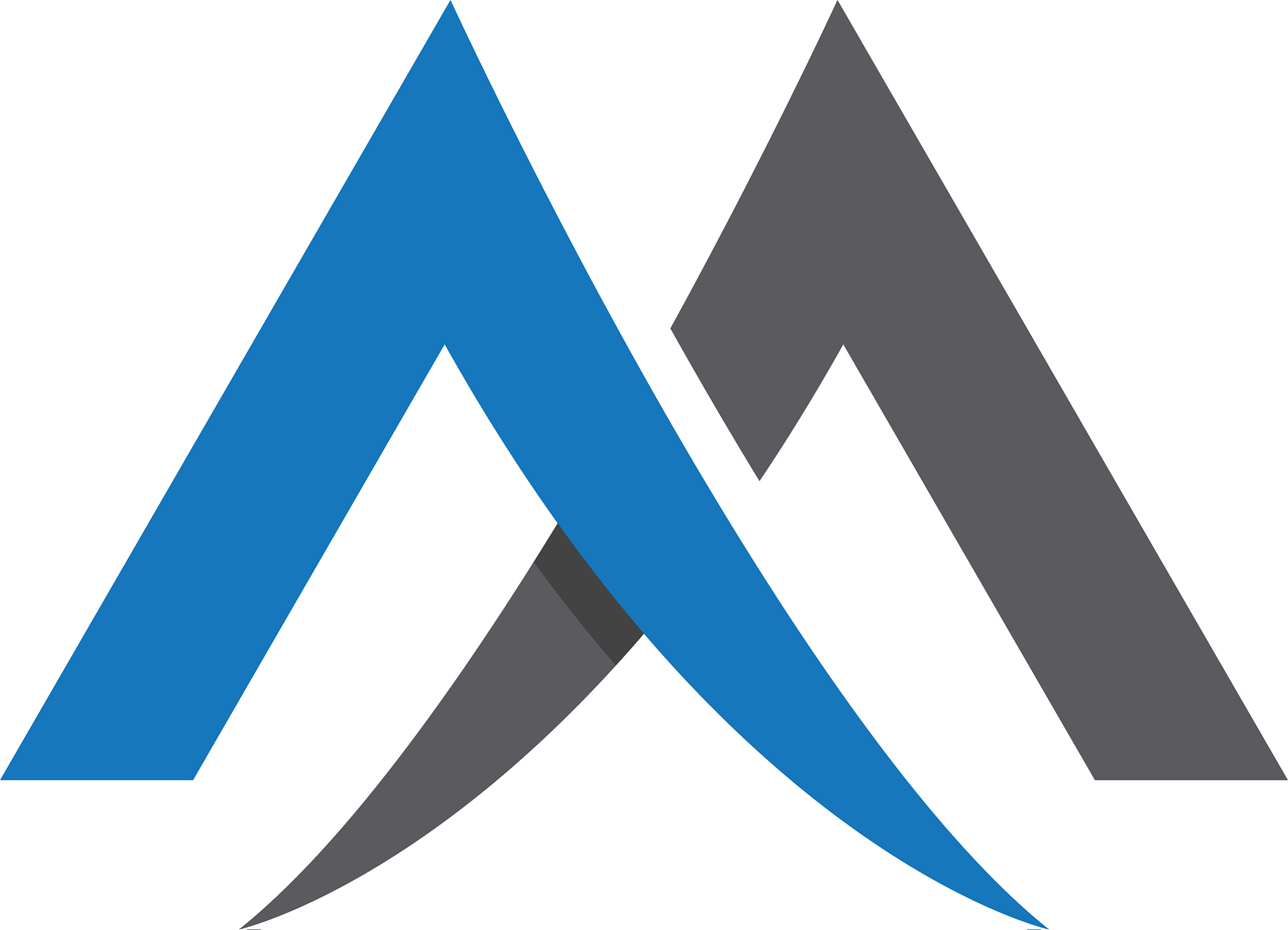 m letter logo template icon