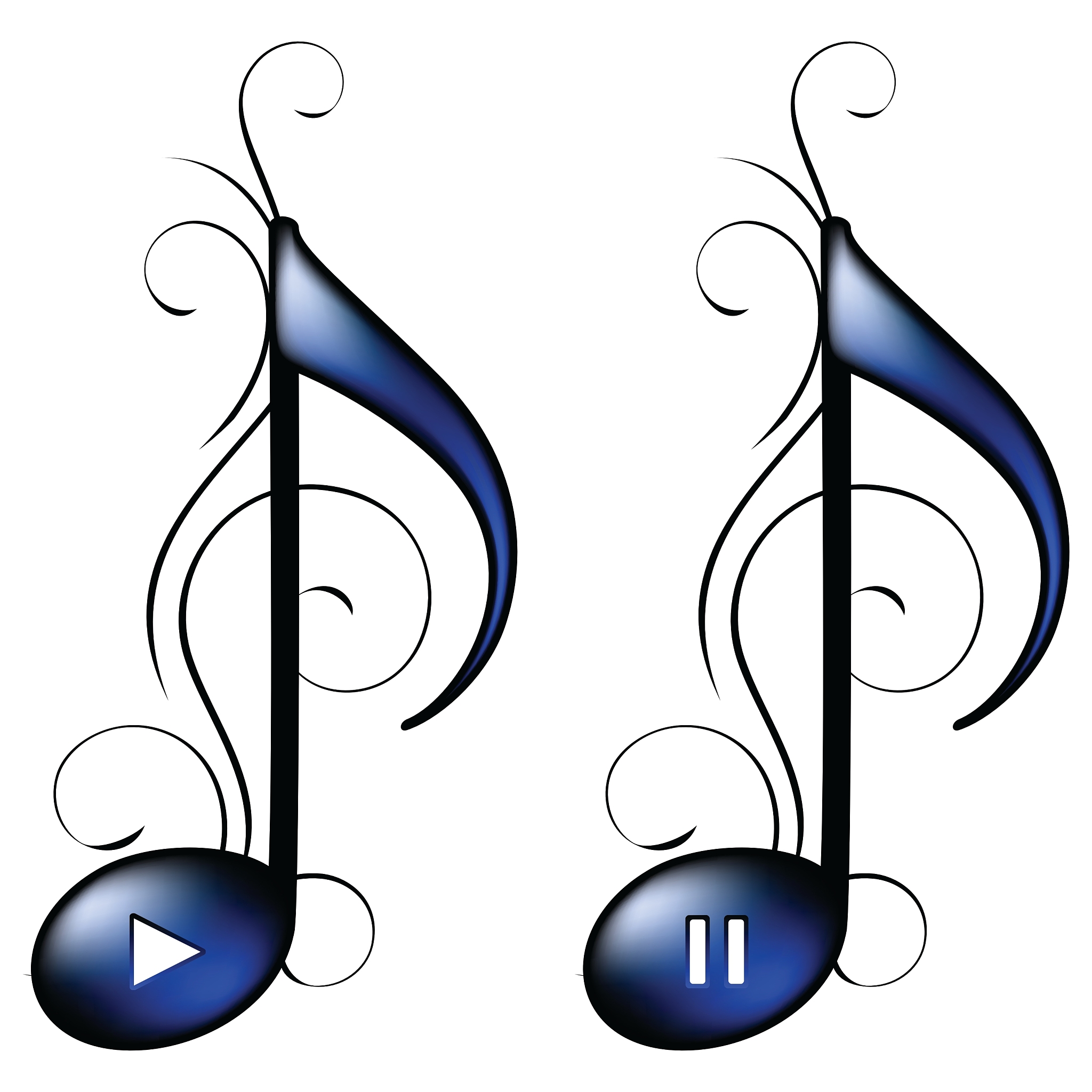 music icon play pause