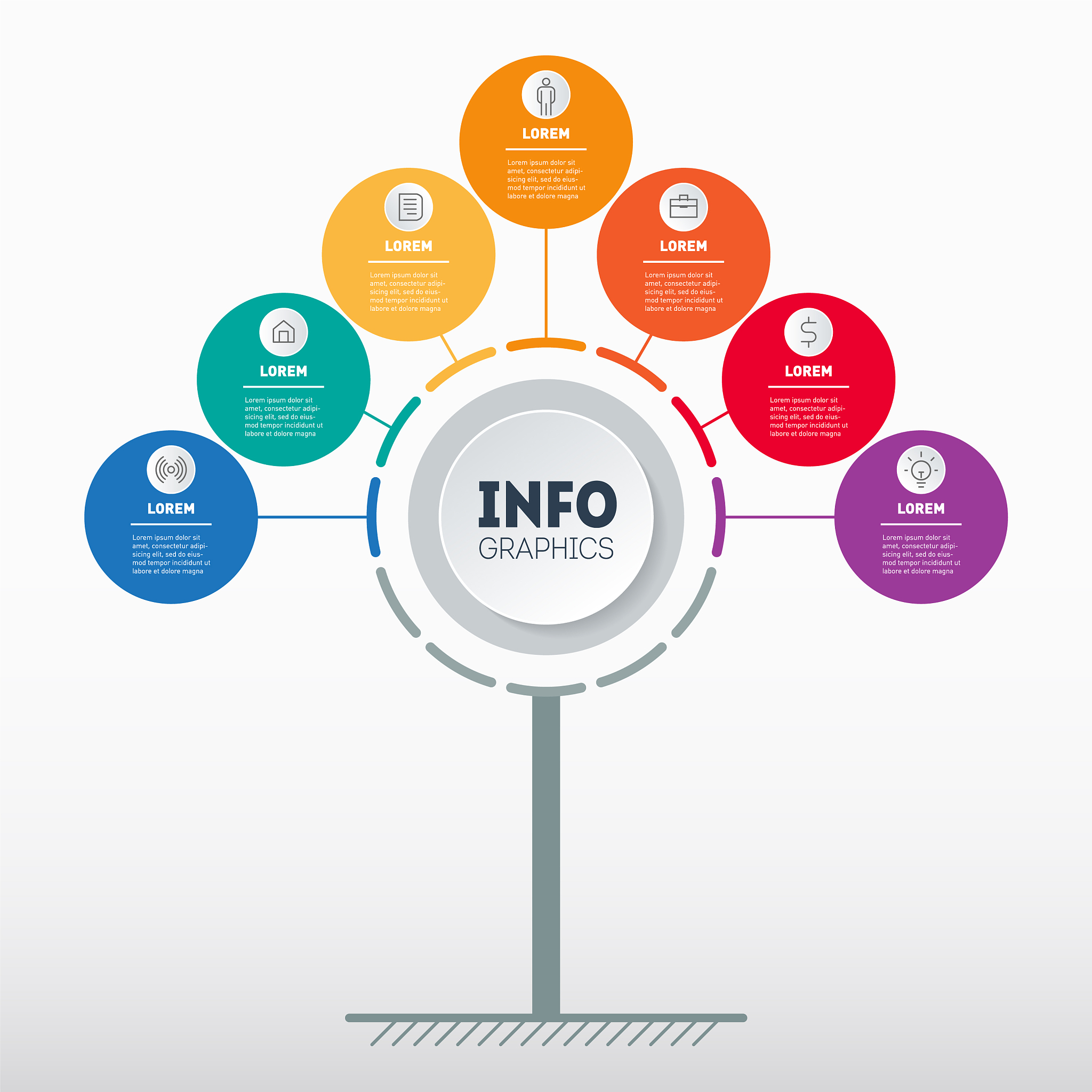 business presentation or infographics concept