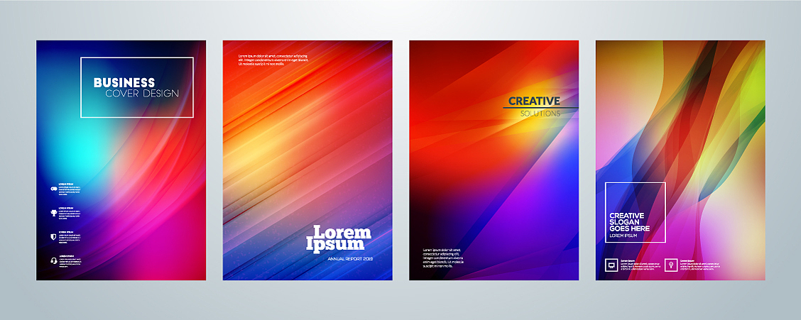 set of business brochure cover design templates