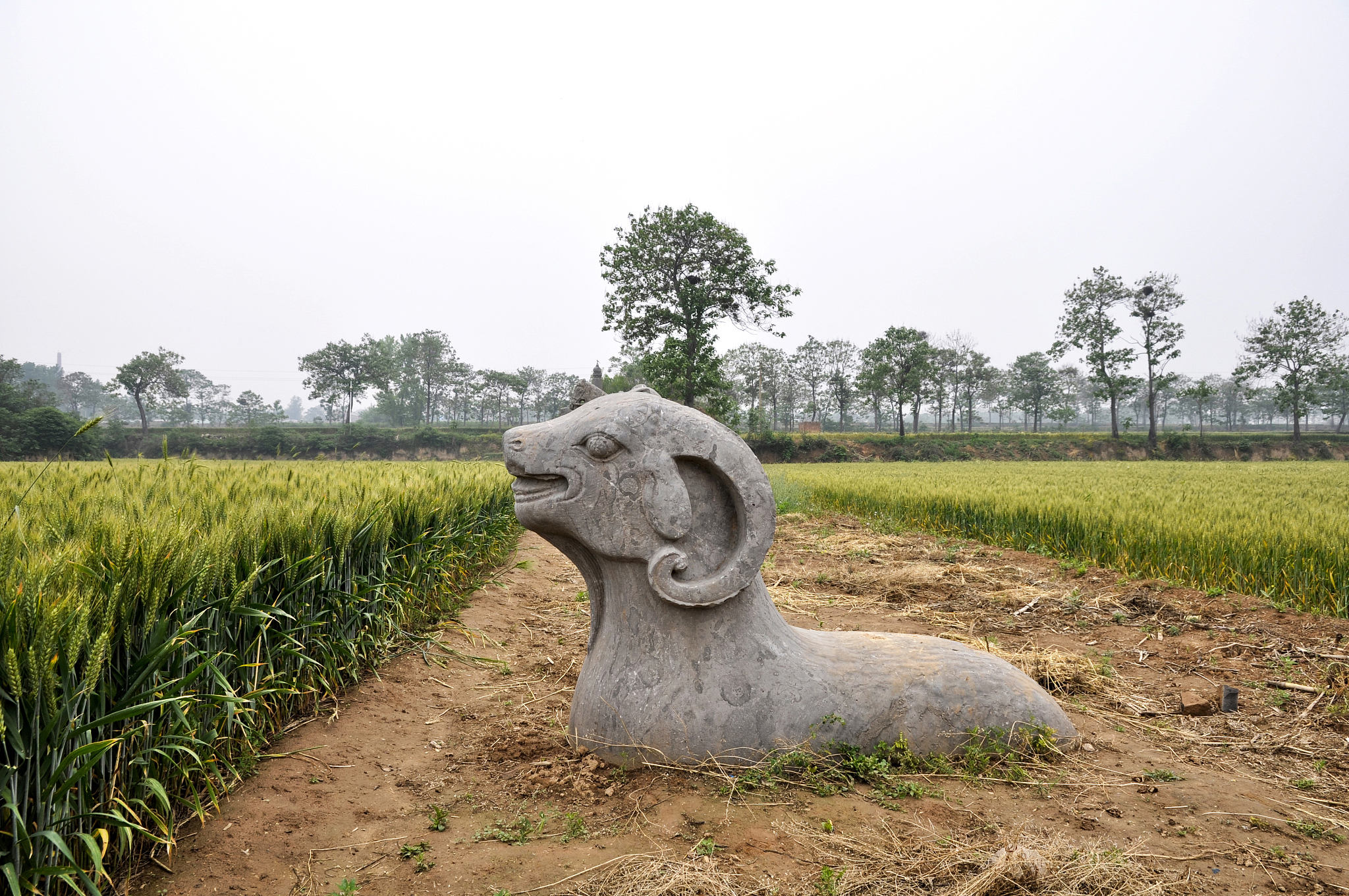 statue gongyi song dynasty tombs henan china