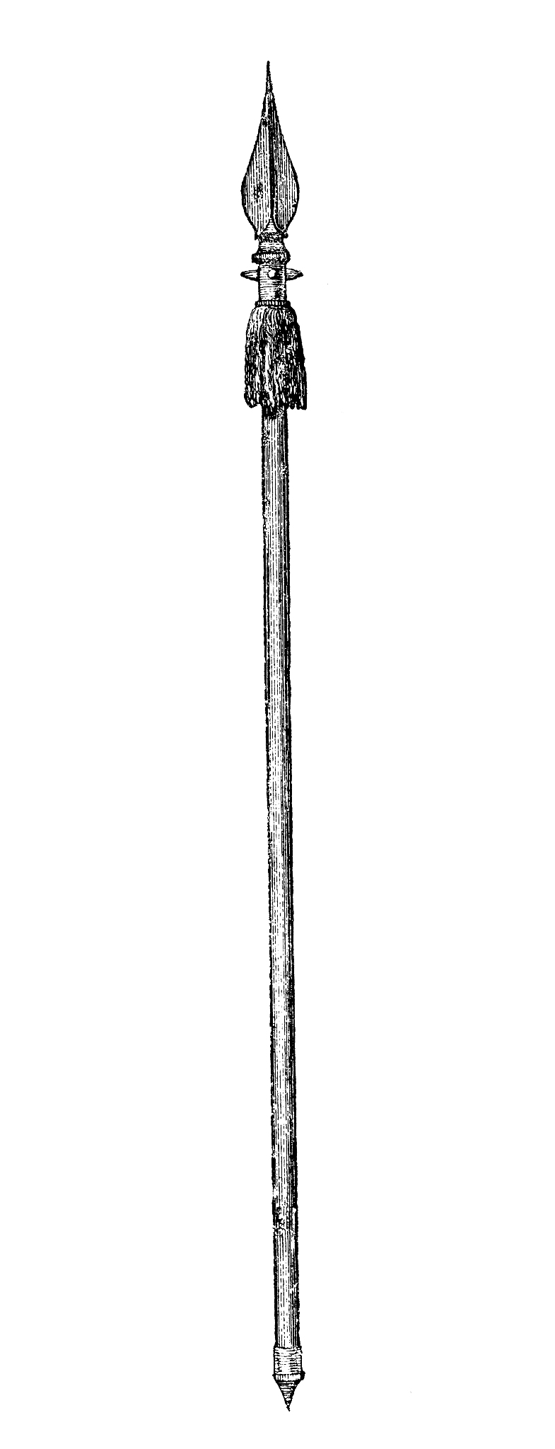 antique illustration of french weapon