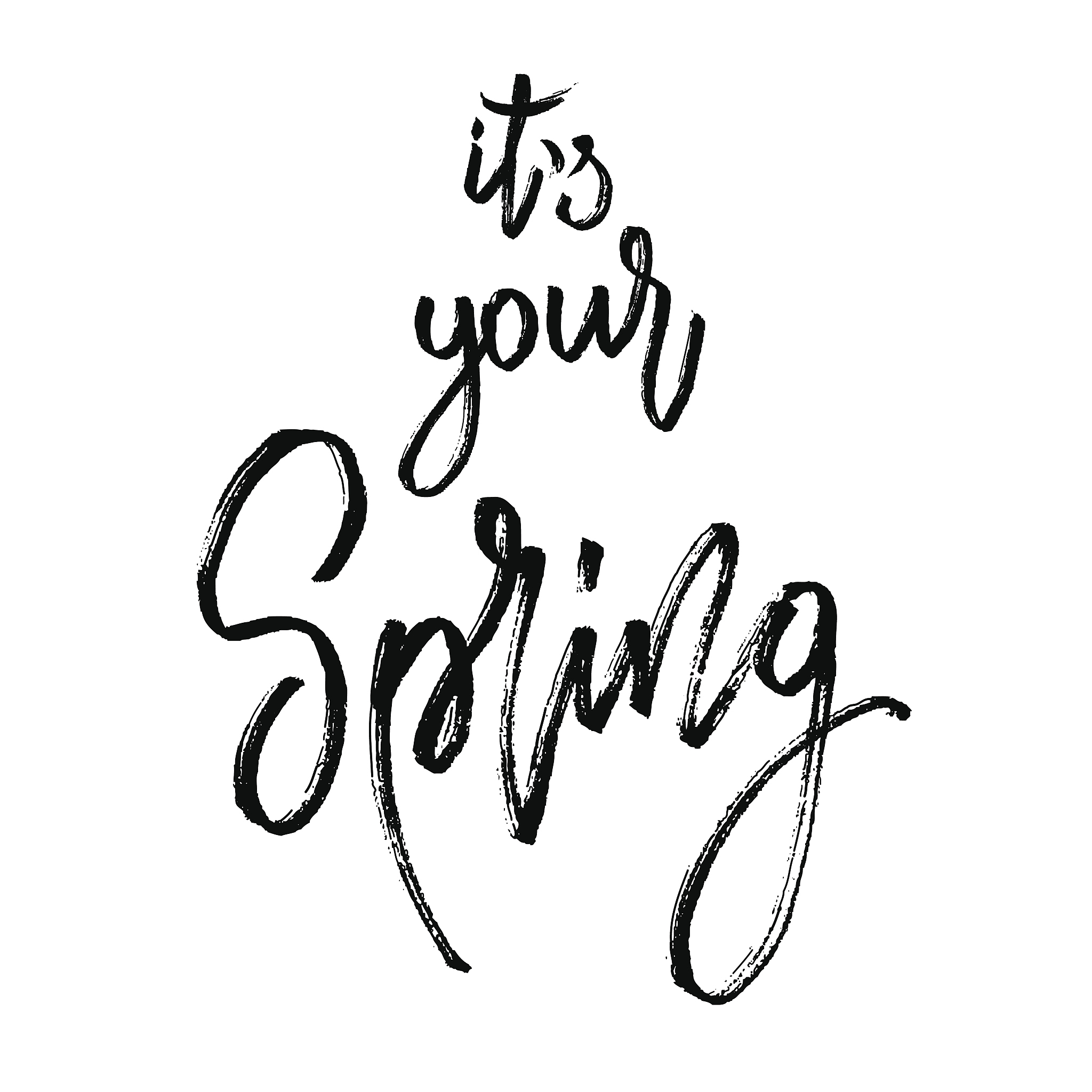 hand drawn seasonal lettering
