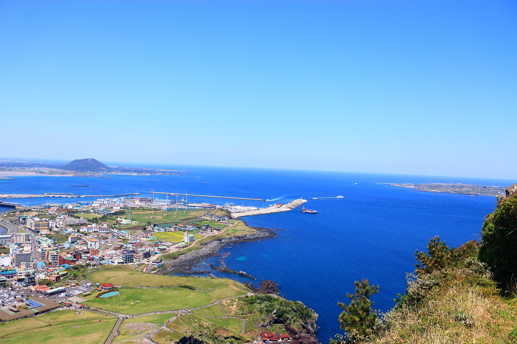 seongsan sunrise peak, unesco world heritage site, sunrise, sunr
