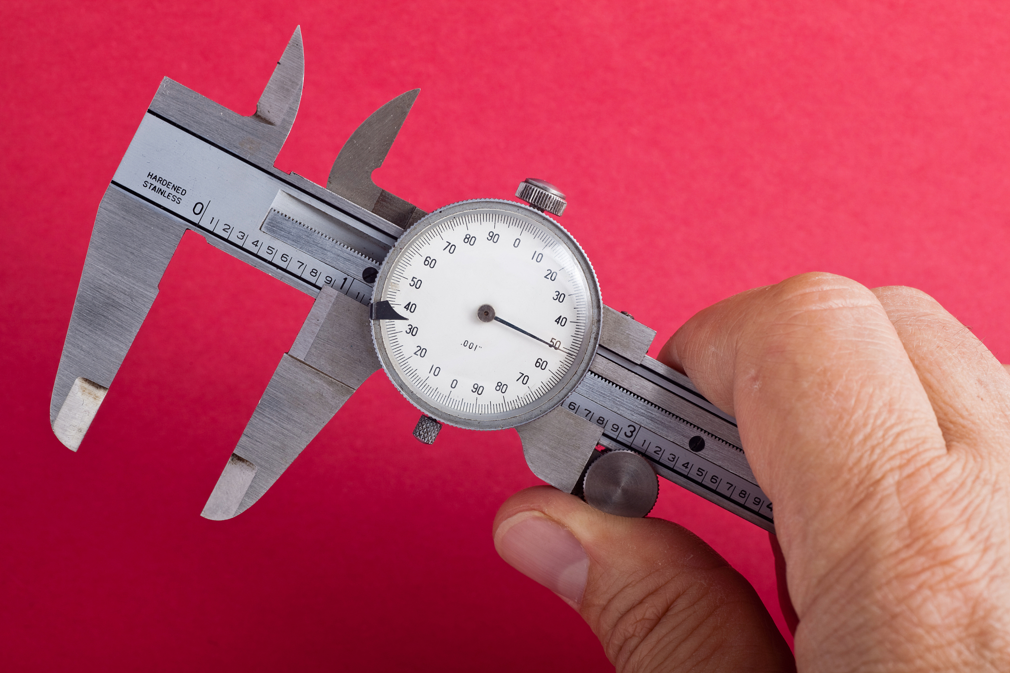 vernier caliper in hand