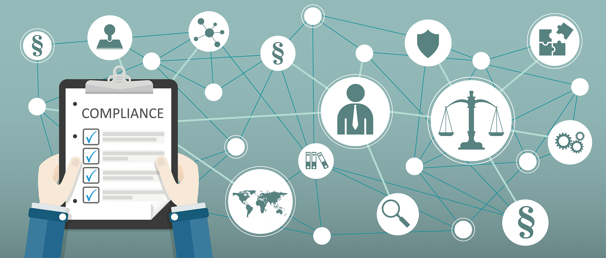 compliance circles network checklist hands paragraphs