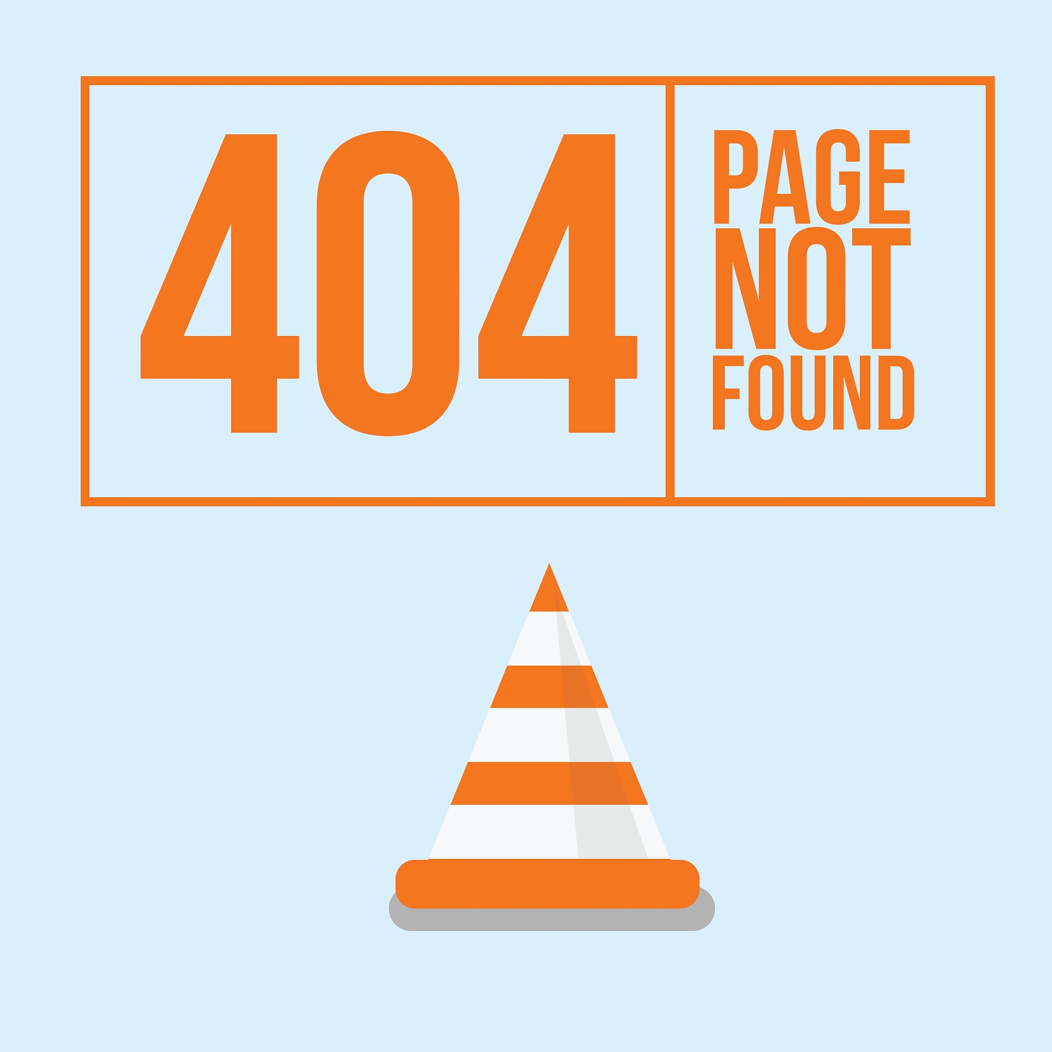 page not found error 404 design for website or