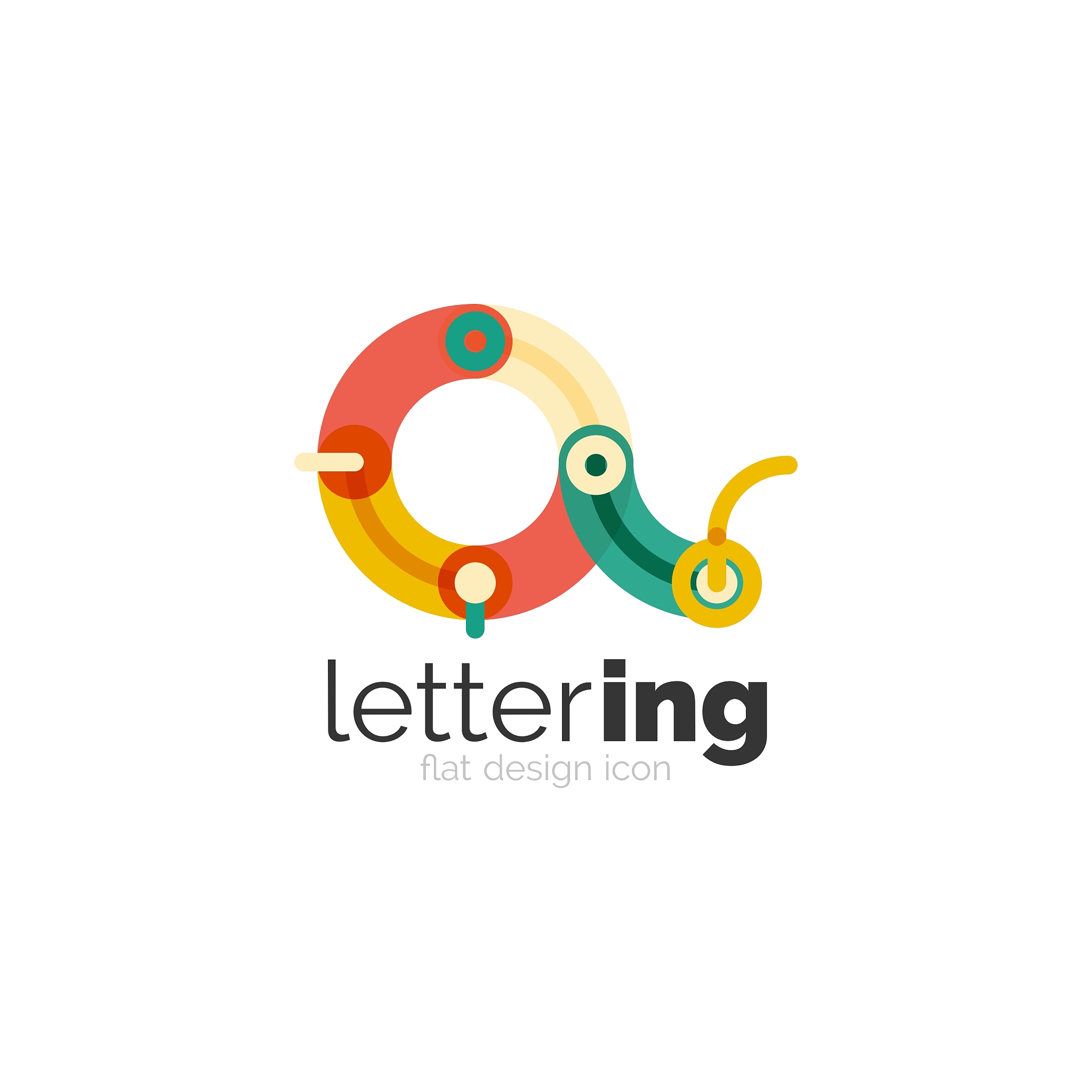 linear business logo letter