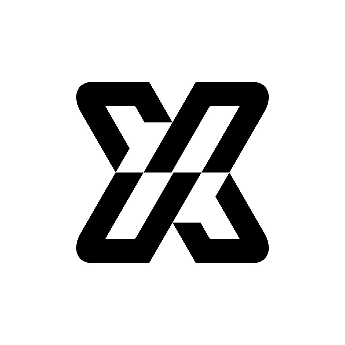 字母x的标志.图标设计
