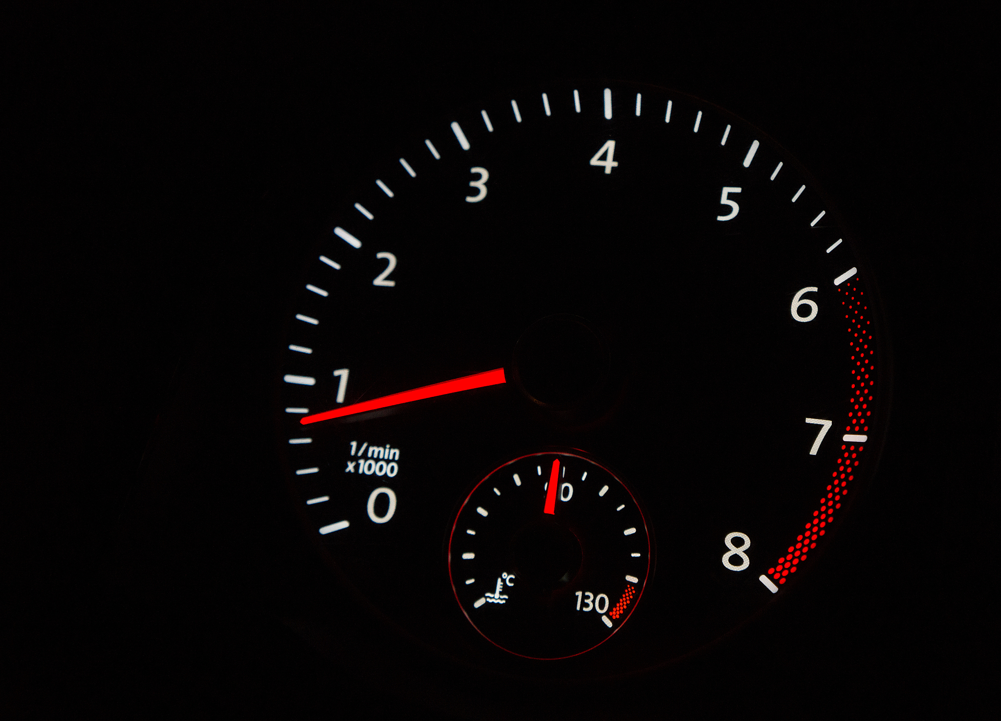 instrument panel of the car