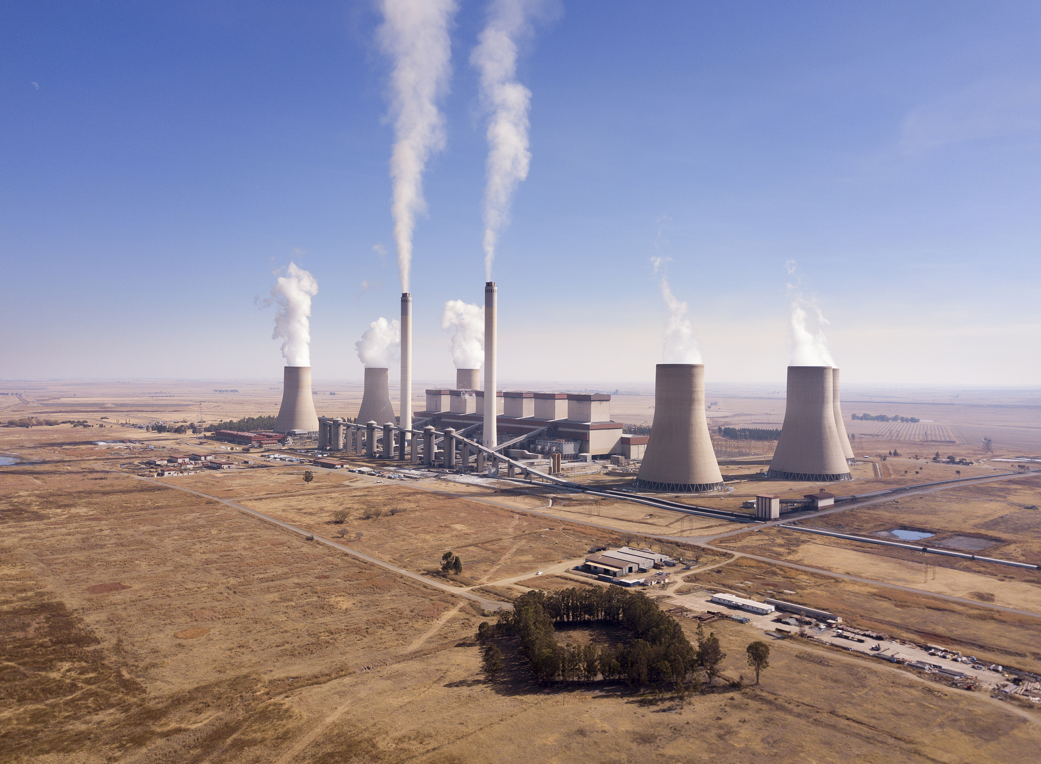 aerial of power station