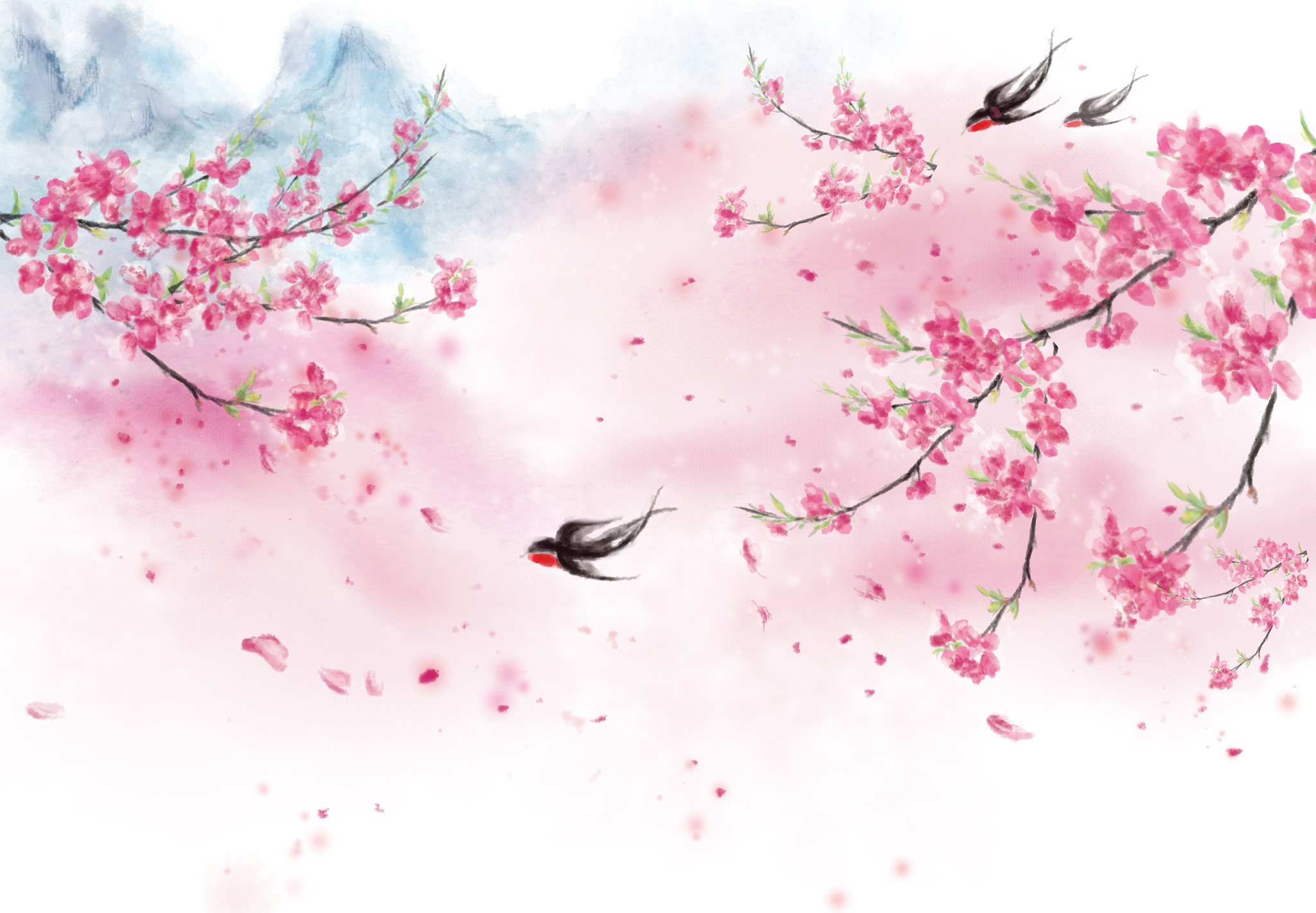 苏轼《惠崇春江晚景》桃花意象之美：恬静、清新、生命力