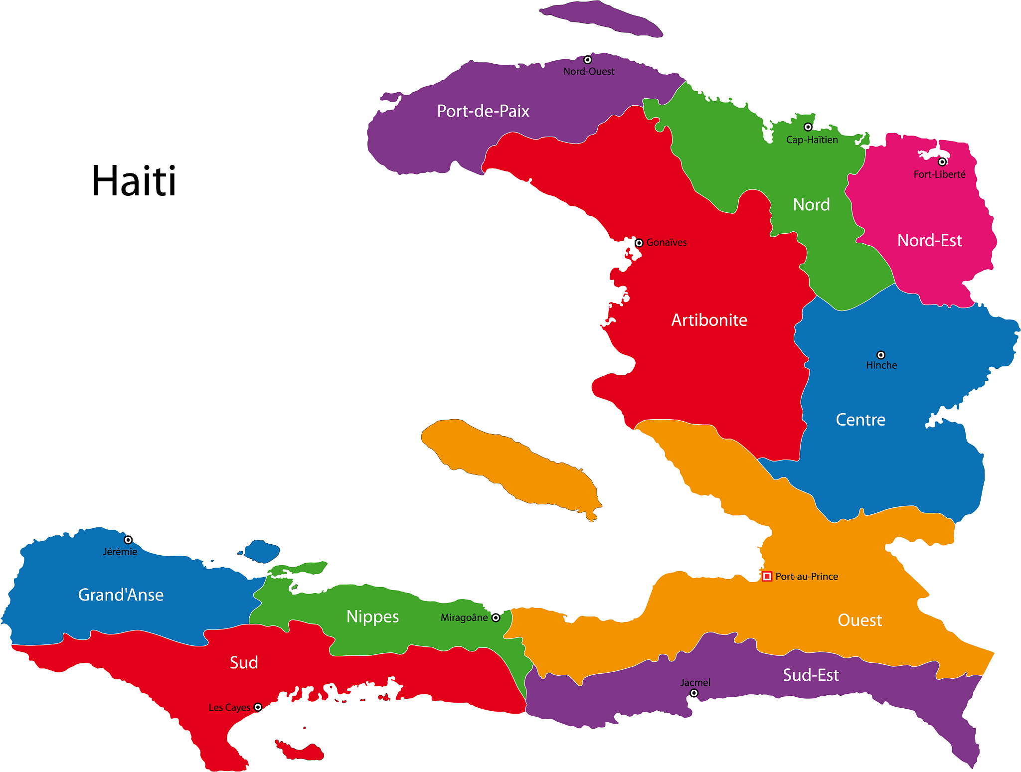 haiti map