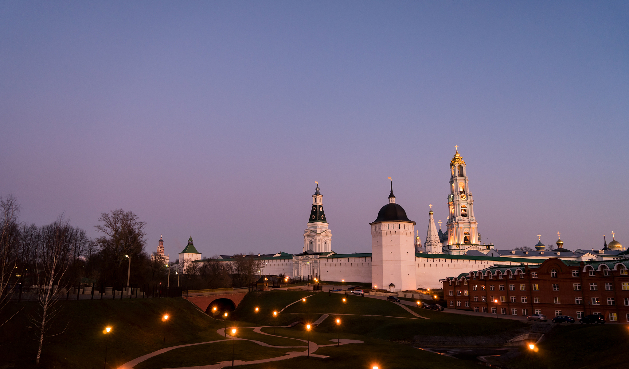 monastery in sergiev posad. attractions of the golden ring.