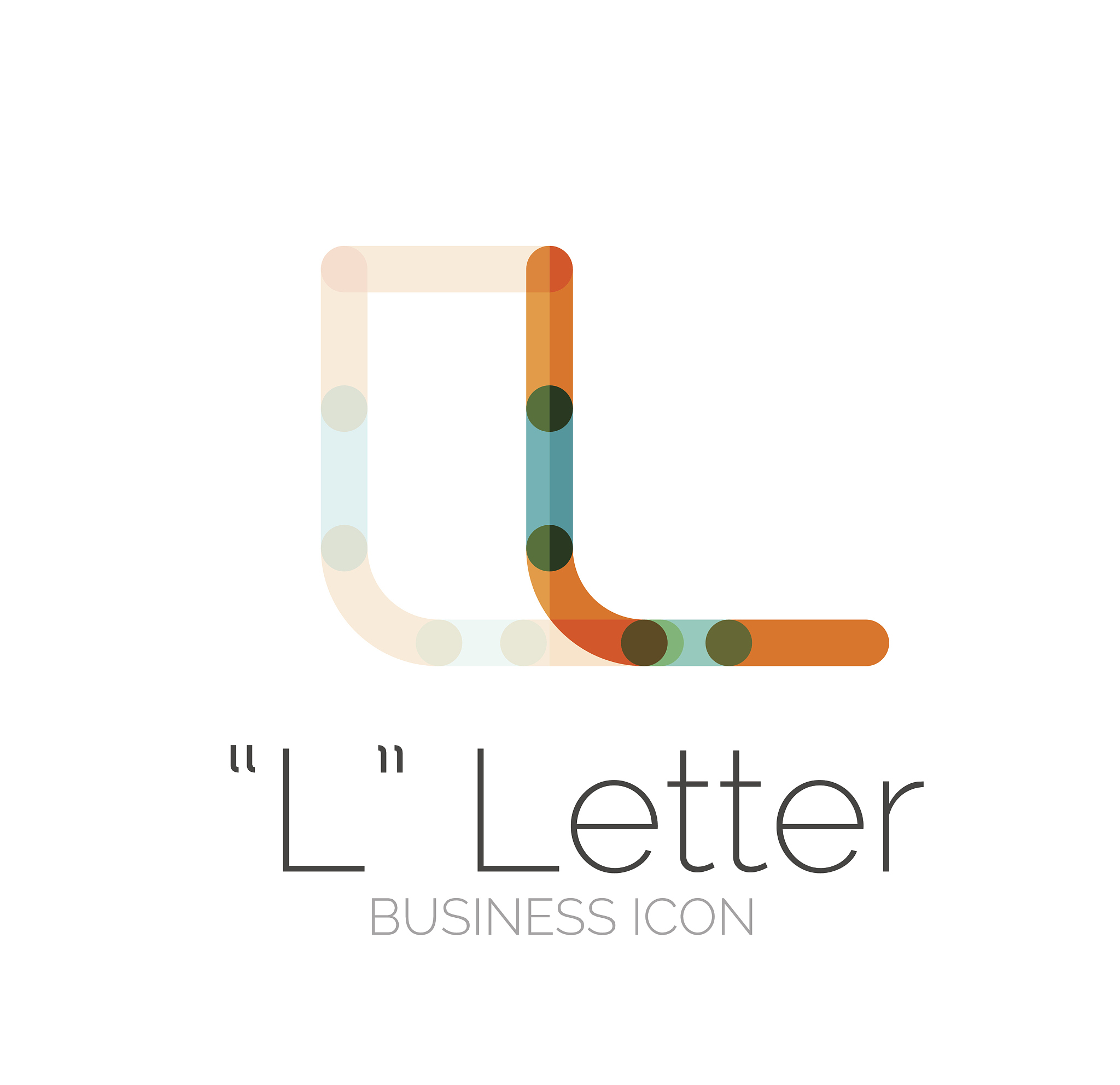 minimal font or letter icon design