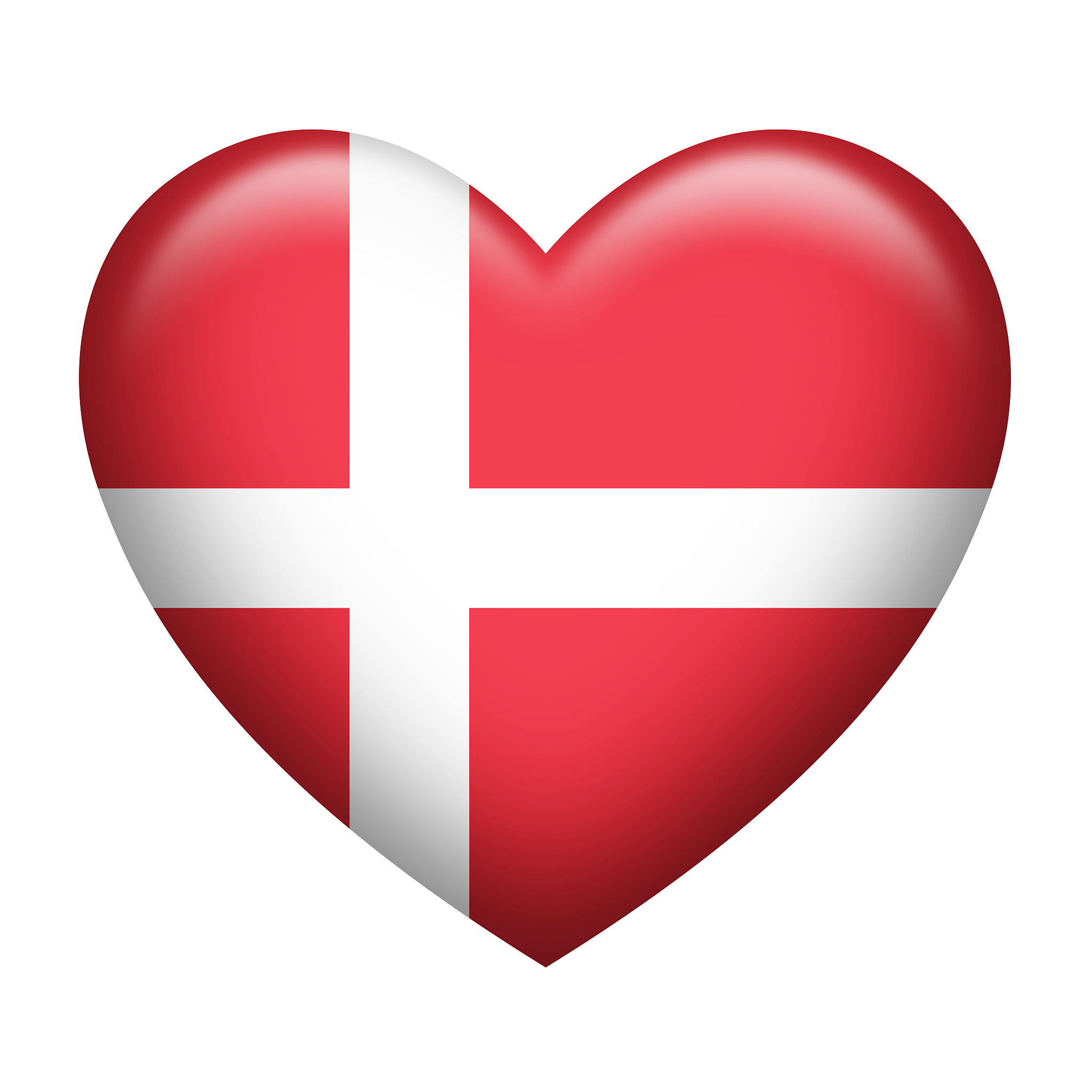 denmark insignia heart shape