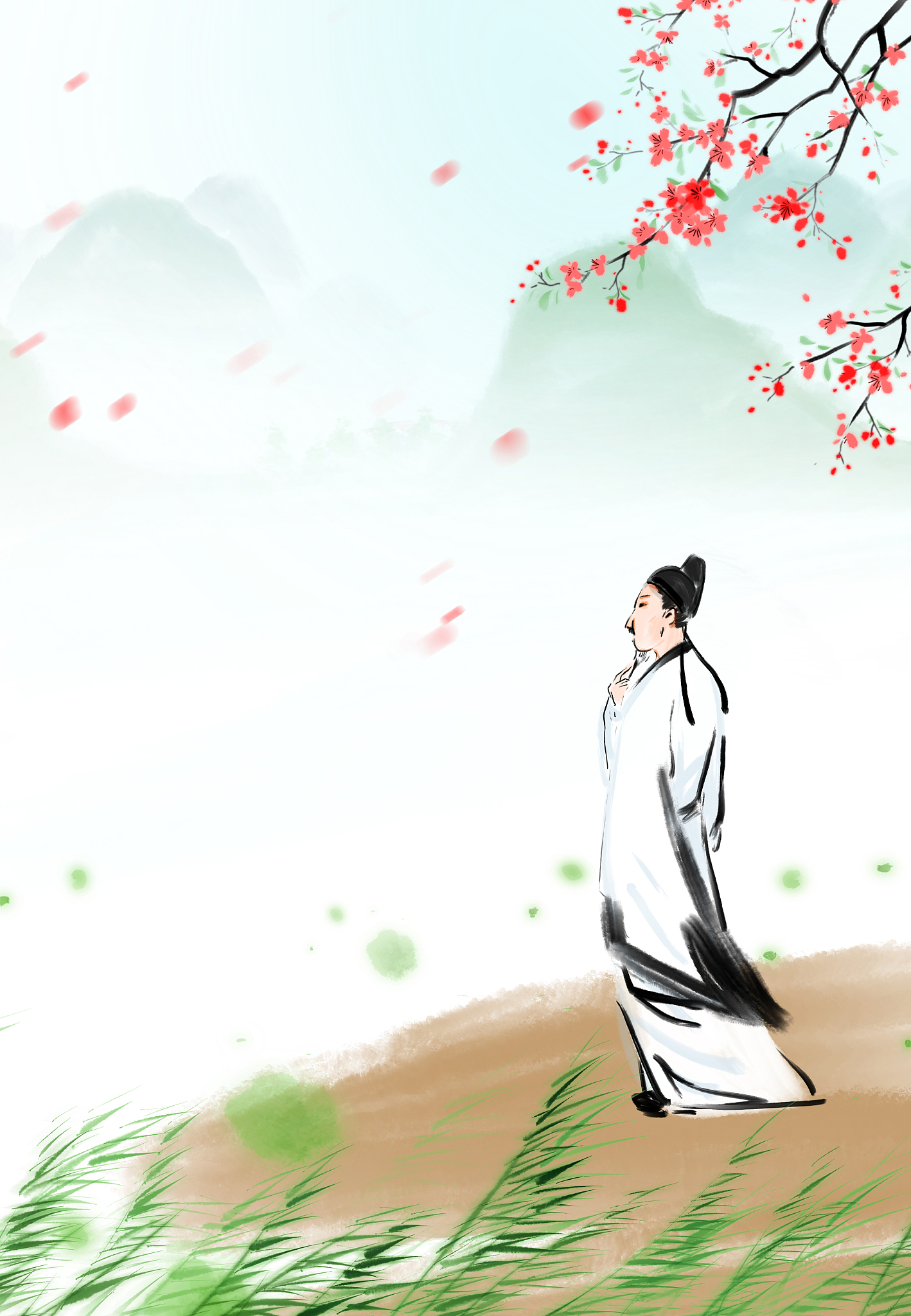 找一首杜甫的描写春天的诗歌谈谈杜甫在诗歌中体现的感情。‌