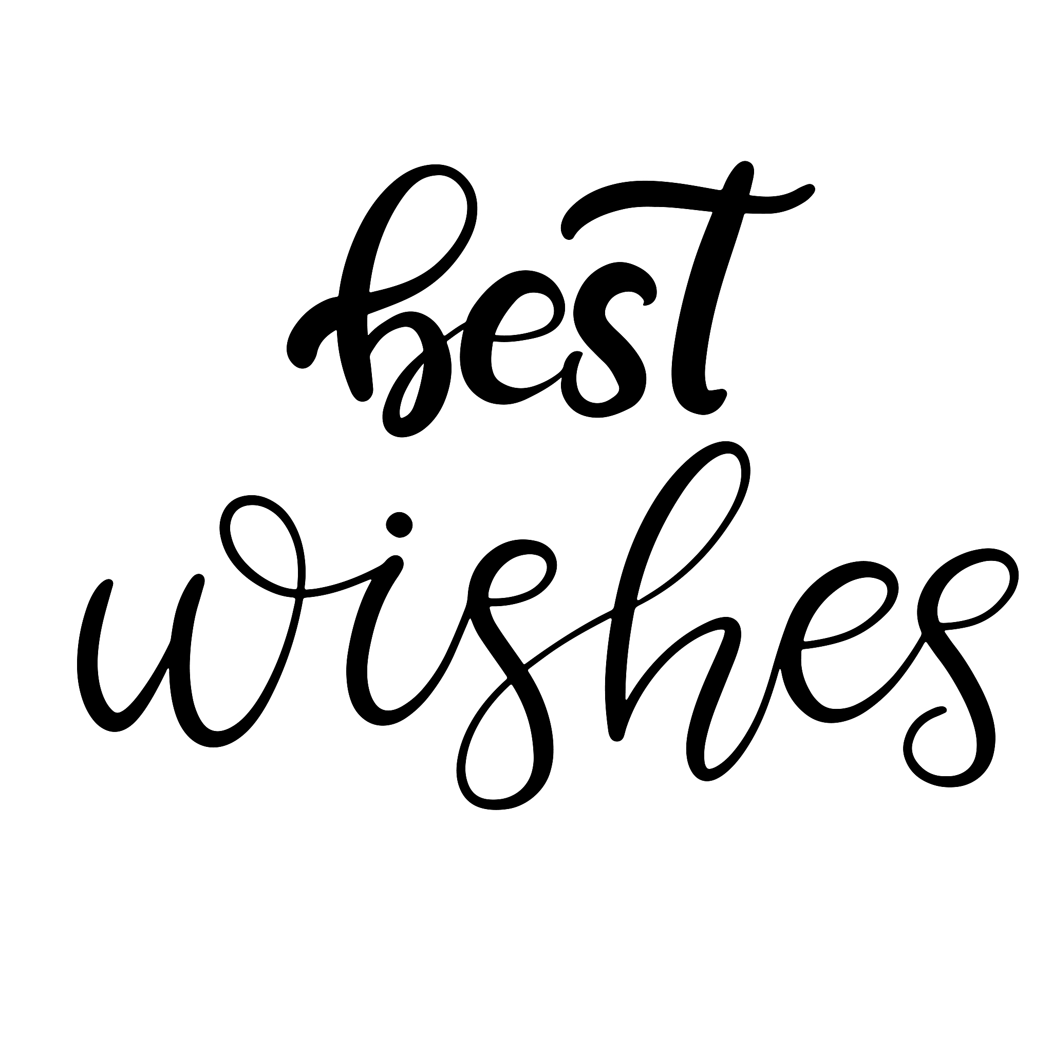 black and white lettering vector illustration