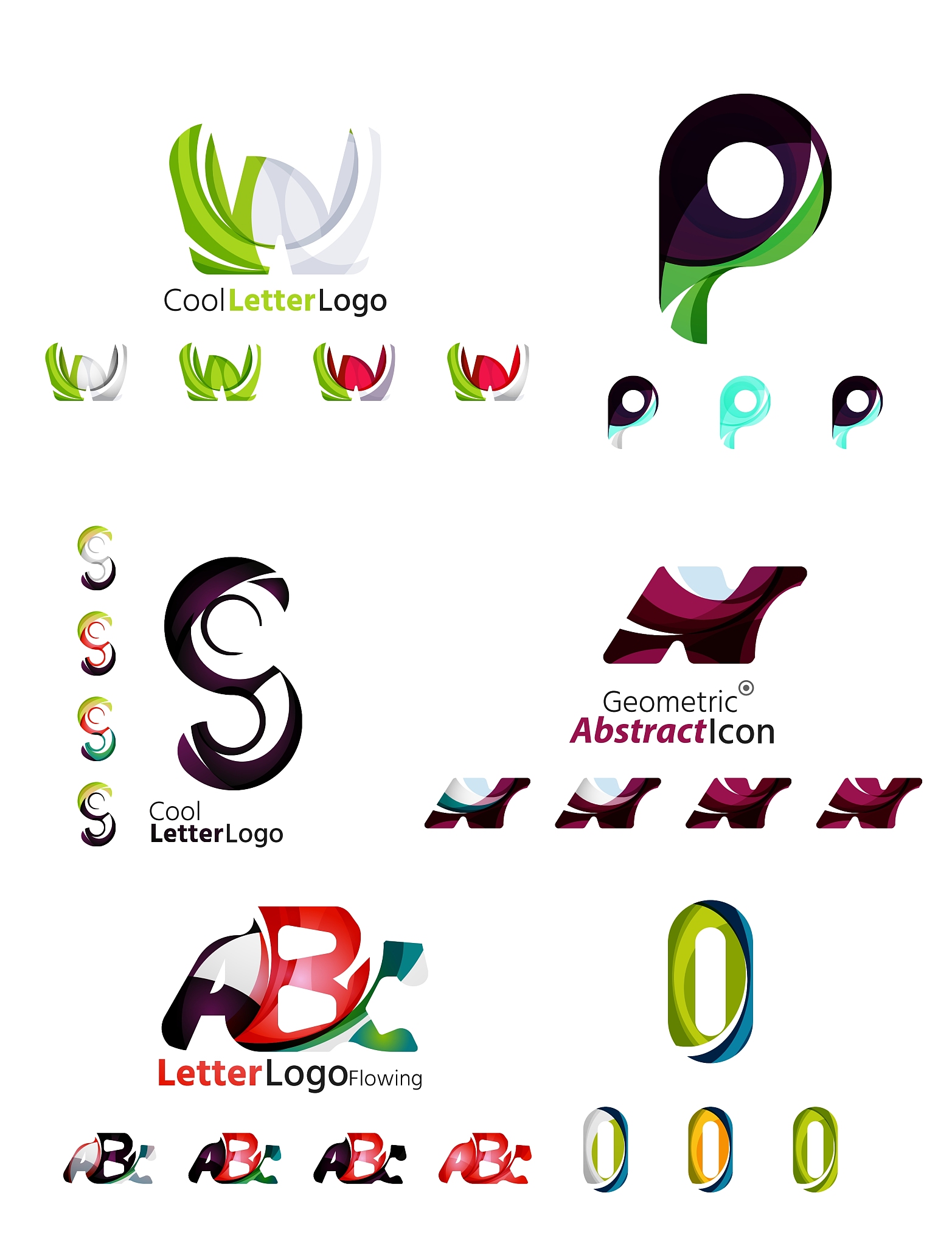 letter business emblem collection
