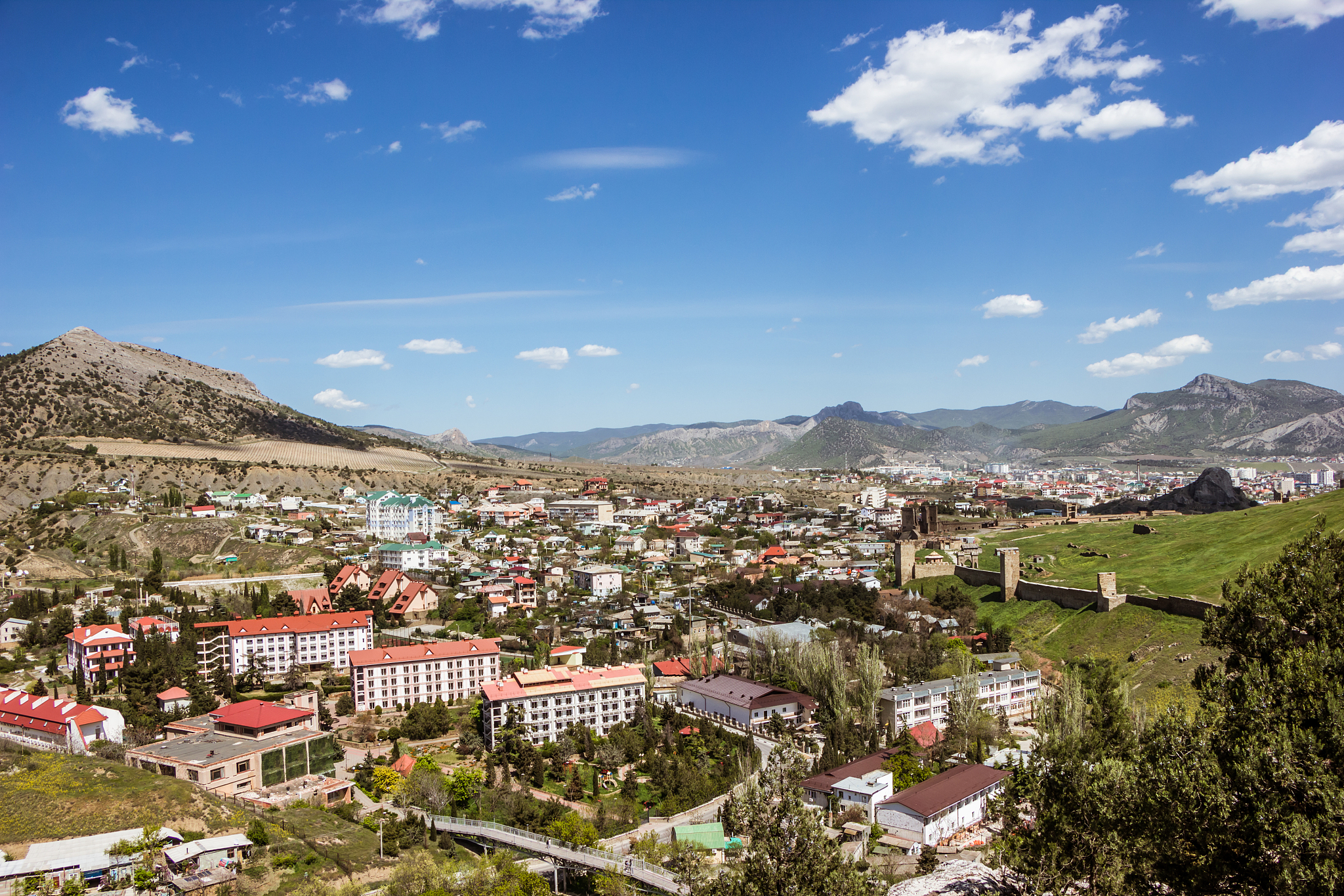 view of the city of sudak