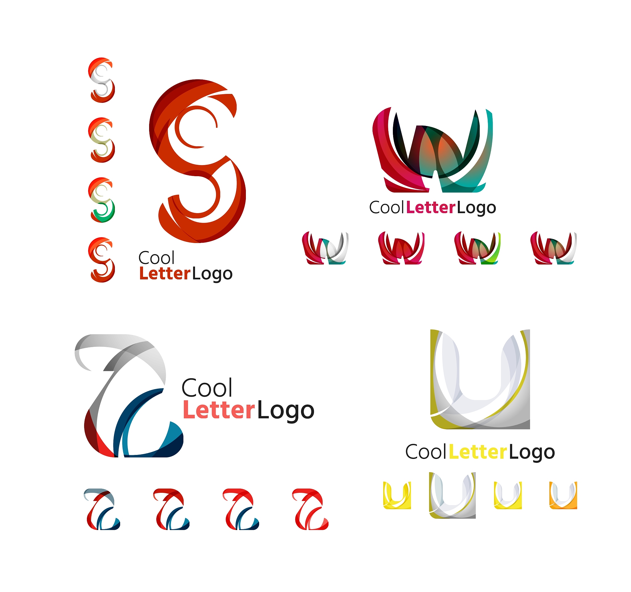 letter business emblem collection
